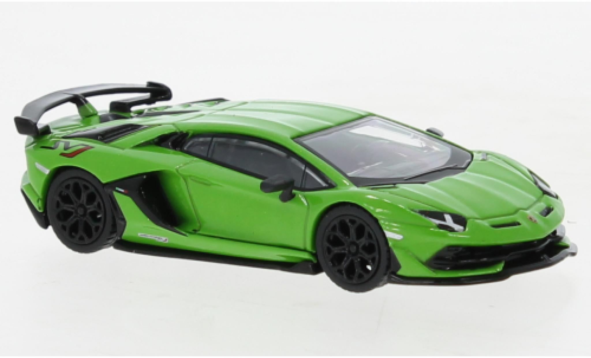 Lamborghini Aventador 1/64 Mini GT SVJ metallic la chaux modelauto
