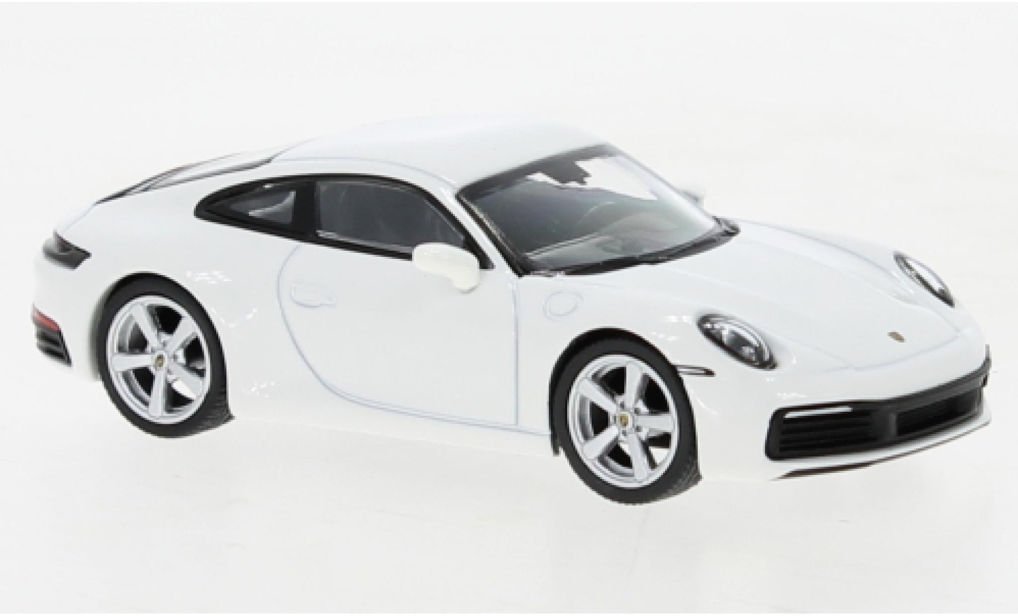 Porsche 992 S 1/64 Mini GT 911  Carrera wit modelauto