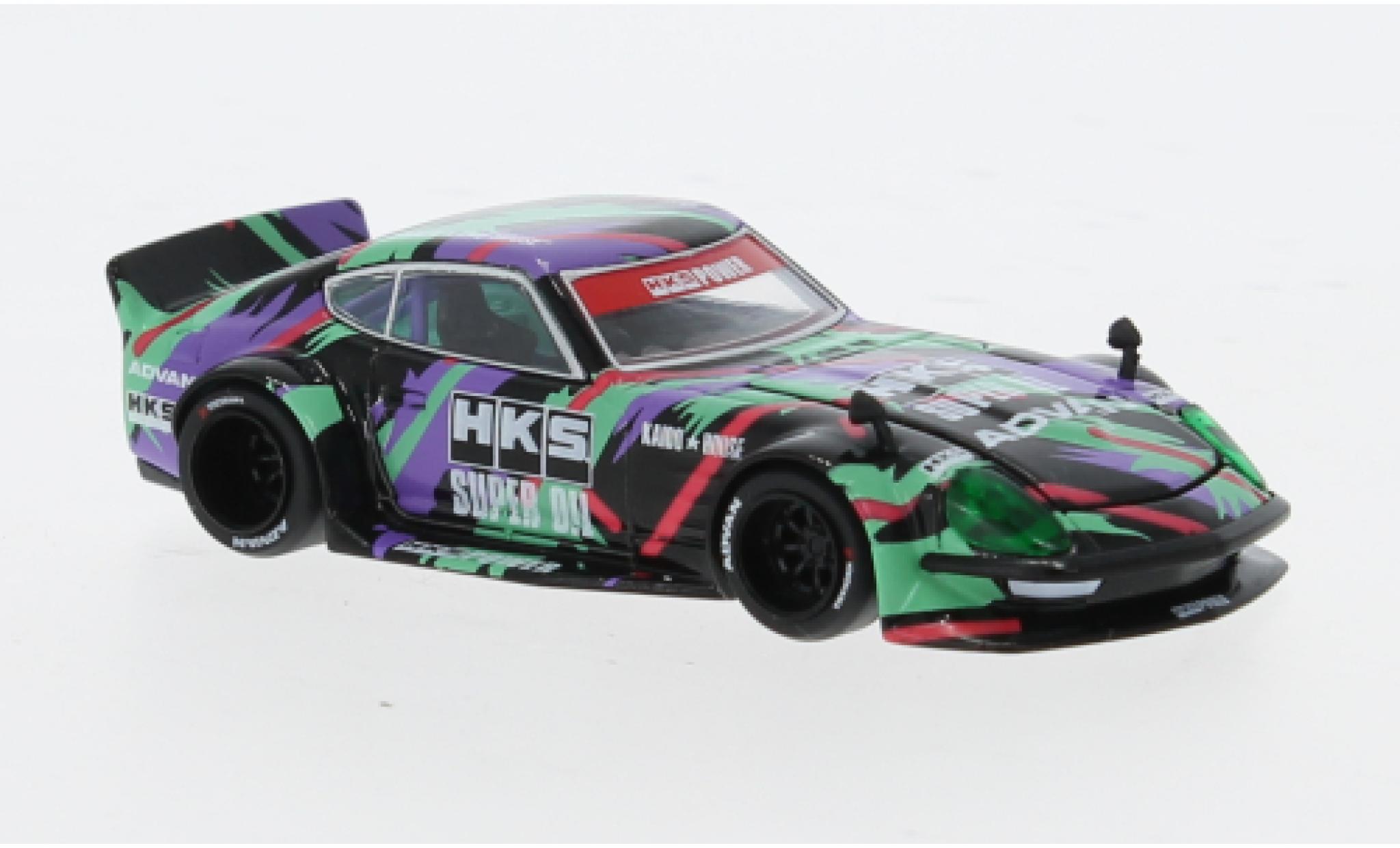 Nissan Fairlady Z 1/64 Mini GT groen 1:64 modelauto