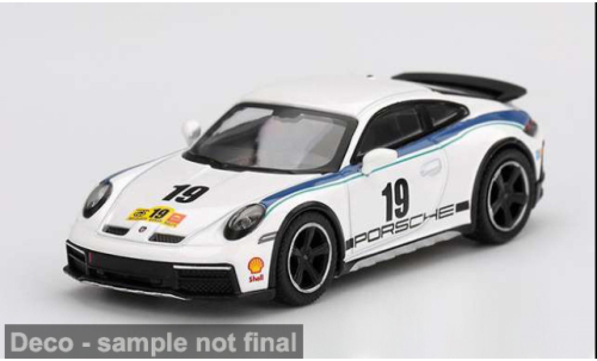 Porsche 992 1/64 Mini GT 911  wit/Dekor 2024 1:64 modelauto