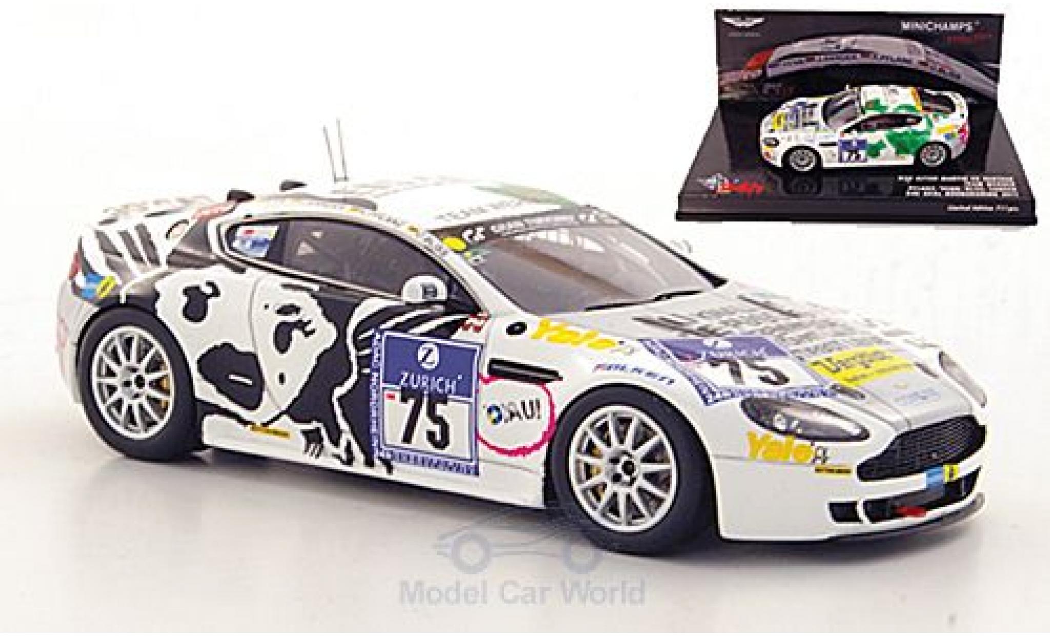 Aston Martin V8 Vantage 1/43 Minichamps Vantage No.75 Team Werner 24h N&uuml;rburgring 2011 modelauto