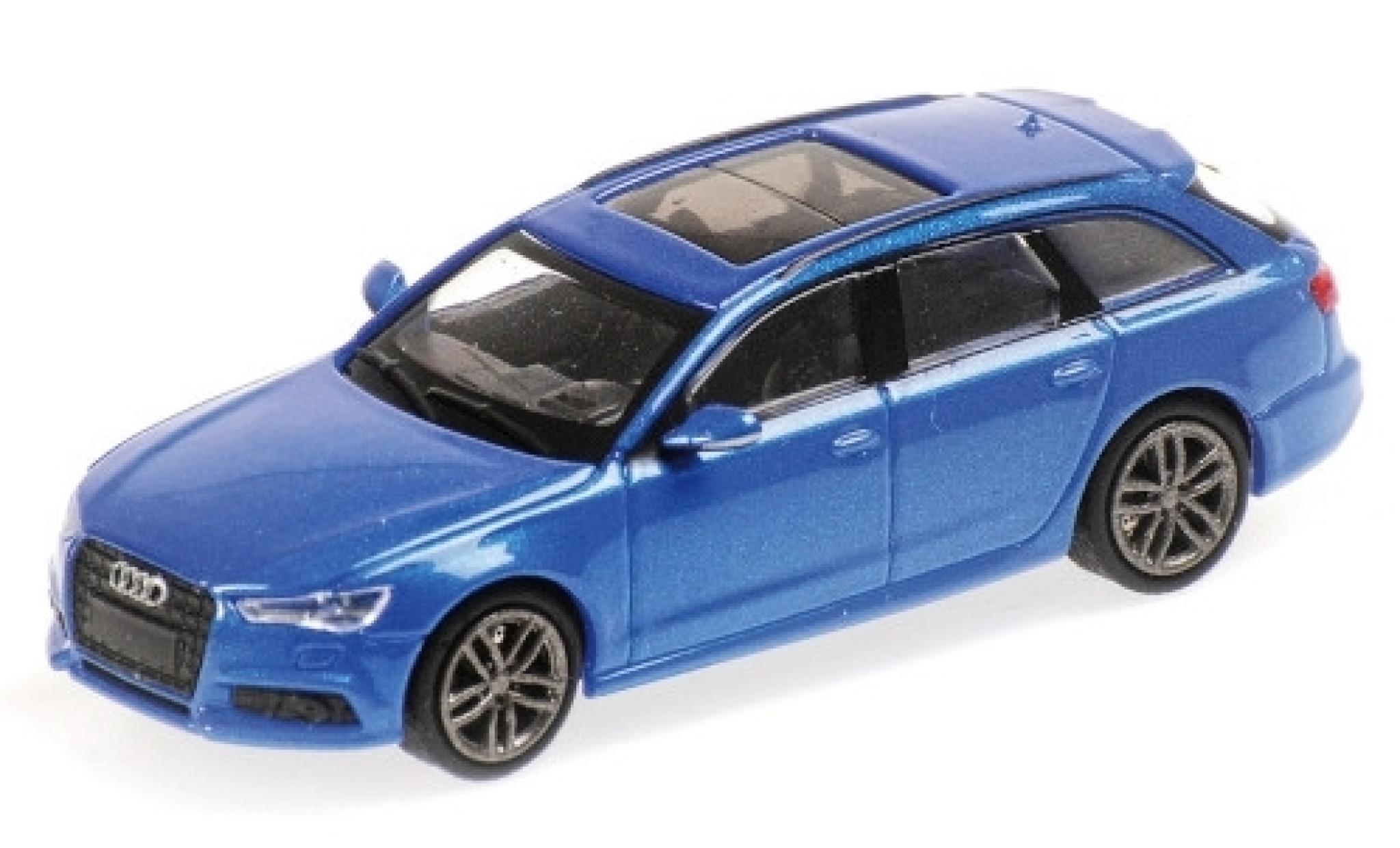 Audi A6 1/87 Minichamps Avant metallic blauw 2018 modelauto