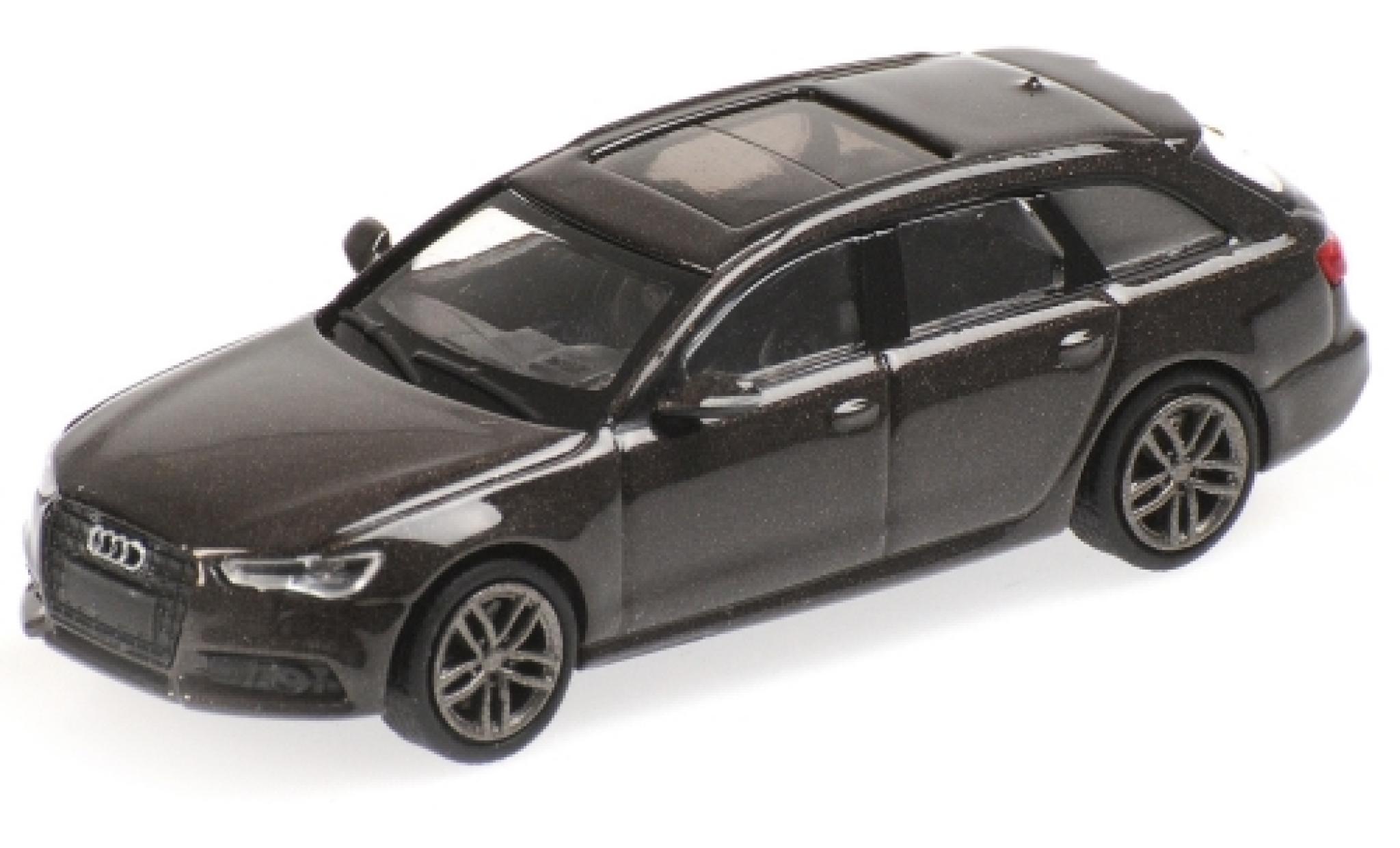 Audi A6 1/87 Minichamps Avant metallic bruin 2018 modelauto