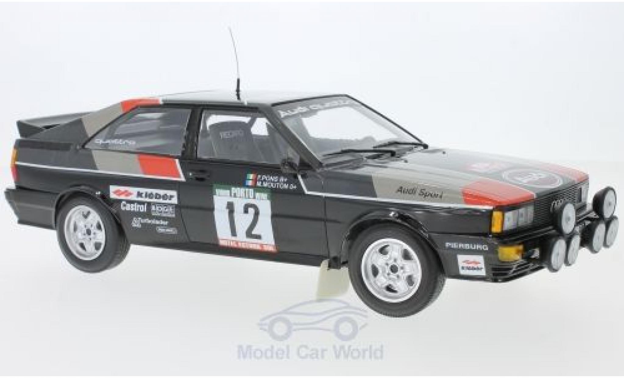 Audi Quattro 1/18 Minichamps quattro No.12 Sport Rallye WM Rallye Portugal 1981 M.Mouton/F.Pons modelauto