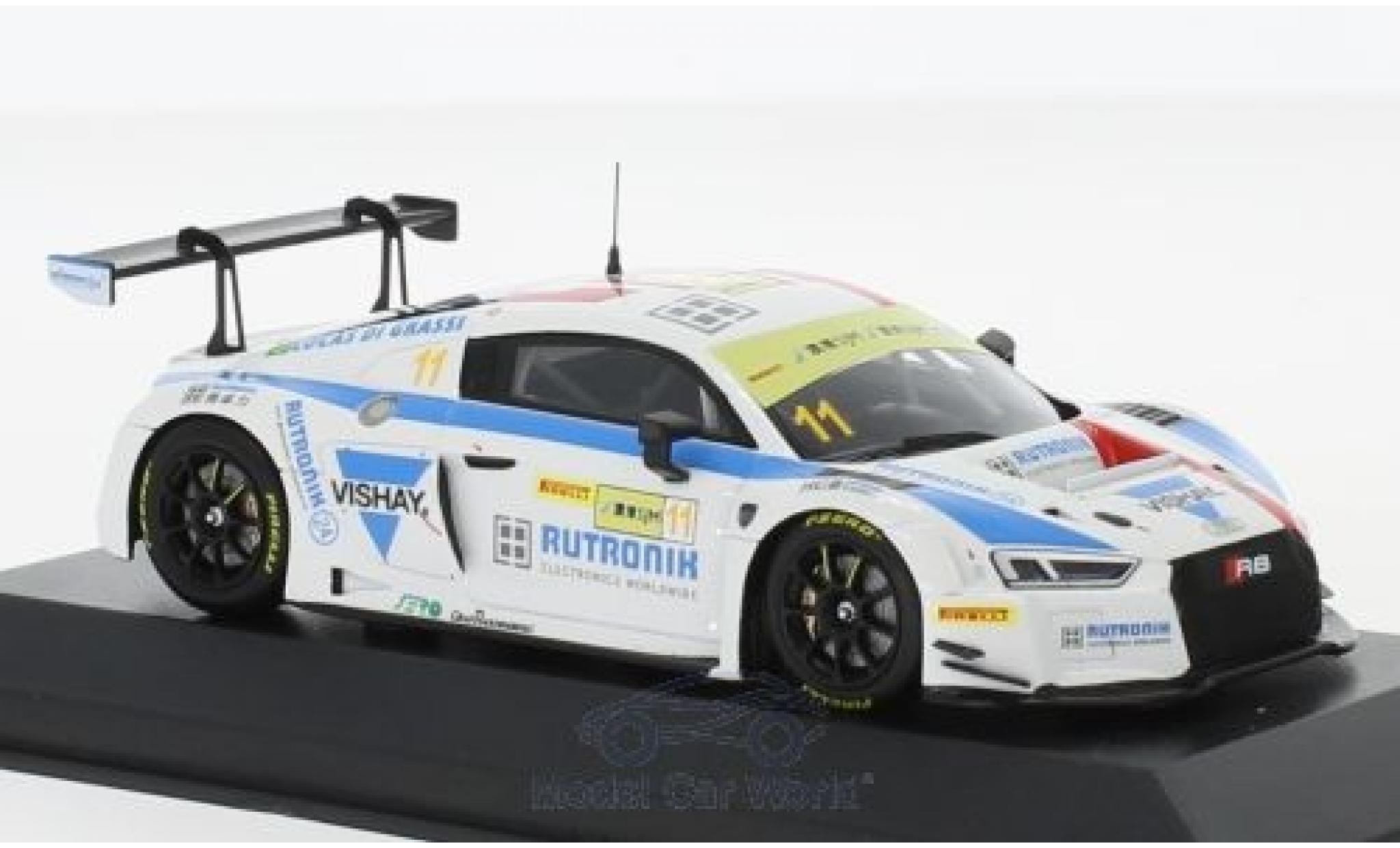 Audi R8 1/43 Minichamps LMS No.11 HCB-Rutronik-Racing Fia GT World Cup GT Cup Macau 2017 L.di Grassi modelauto