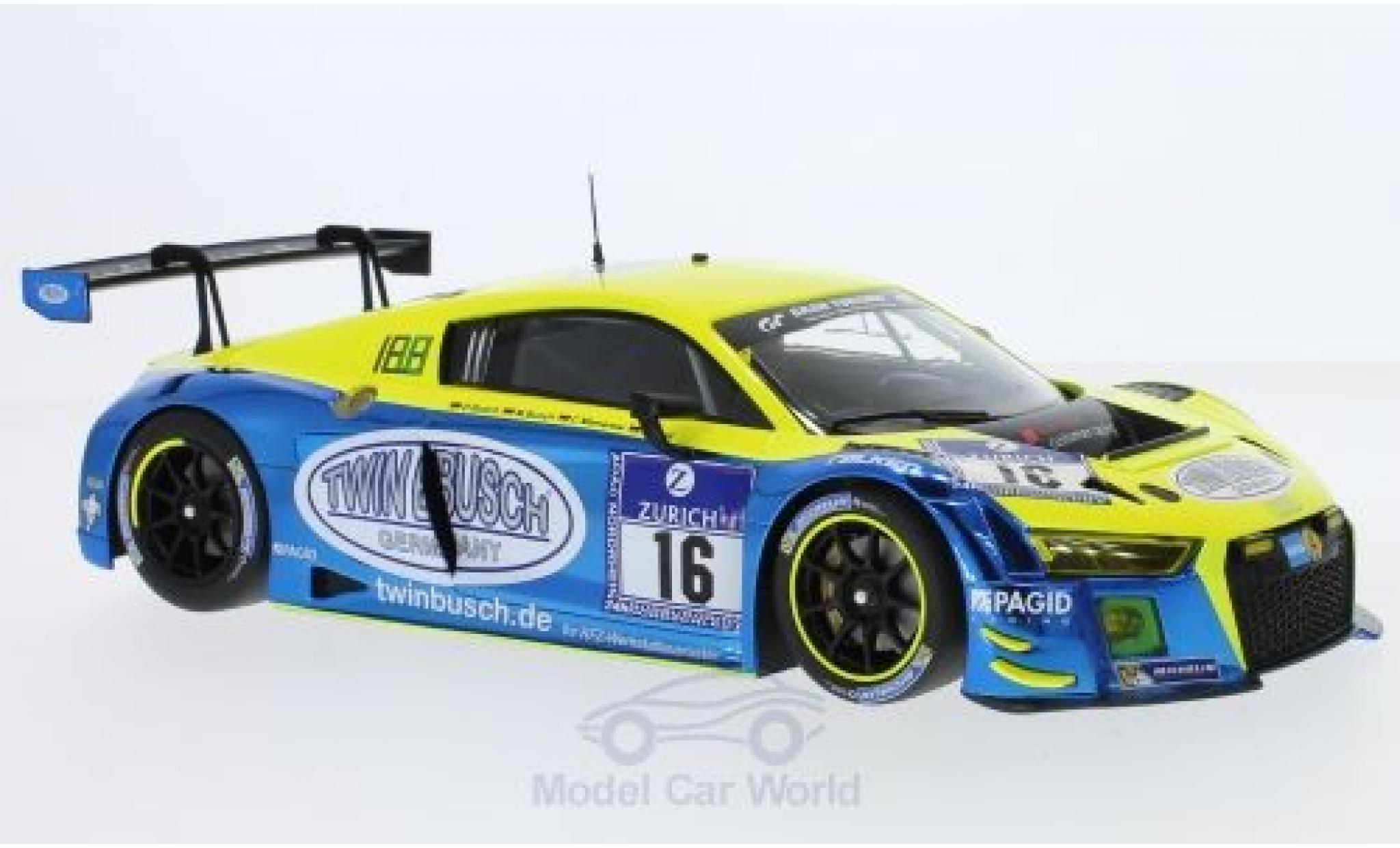 Audi R8 1/18 Minichamps LMS No.16 Twin Busch Motorsport 24h N&uuml;rburgring 2016 R.Rast/M.Busch/D.Busch/C.Mamerow modelauto