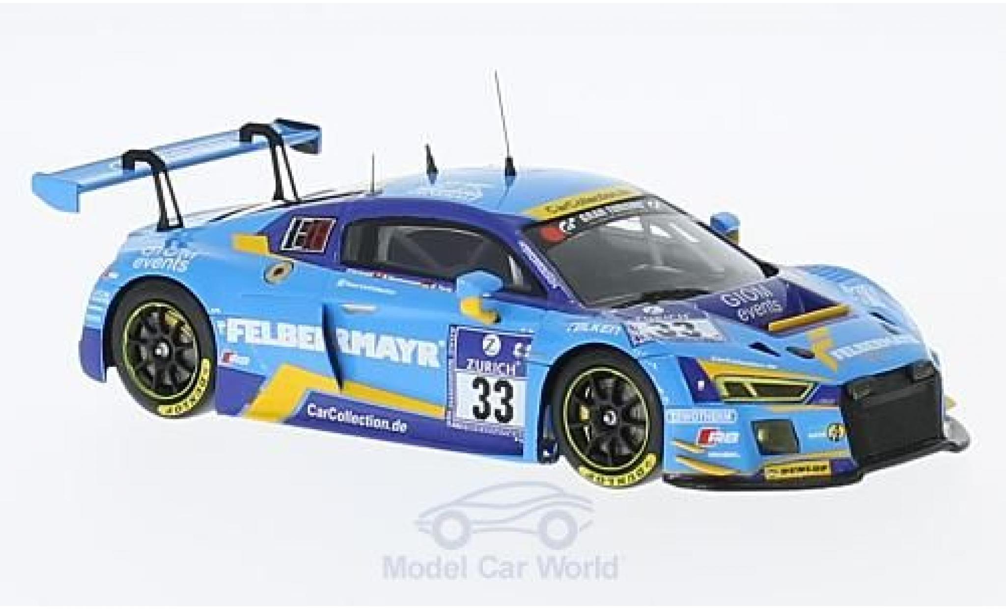 Audi R8 1/43 Minichamps LMS No.33 Car Collection Motorsport 24h N&uuml;rburgring 2016 A.Ziegler/G.Tonic/R.Saurenmann/P.Schmidt modelauto