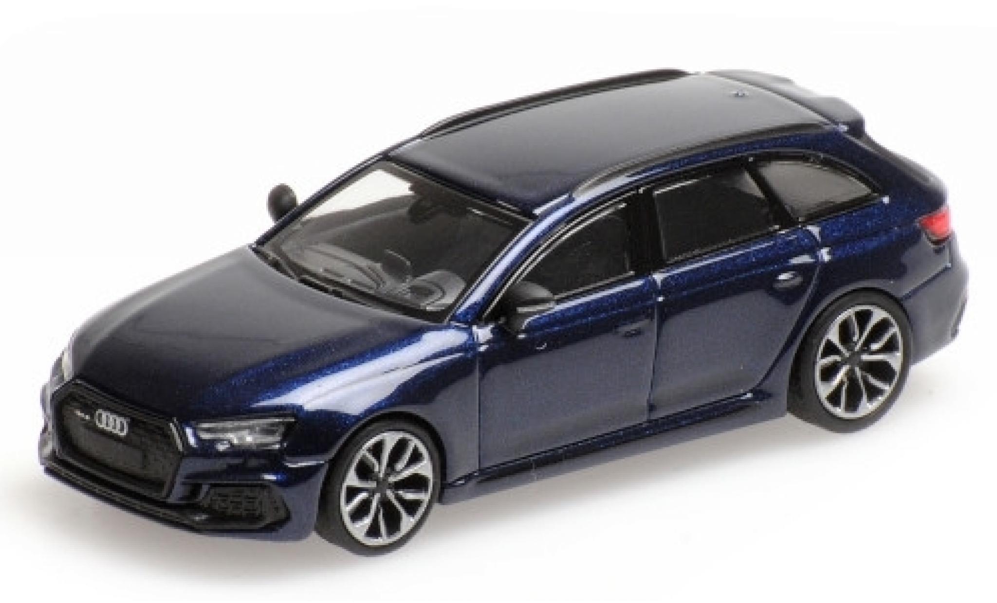 Audi RS4 1/87 Minichamps Avant (B9) metallic blauw 2018 modelauto
