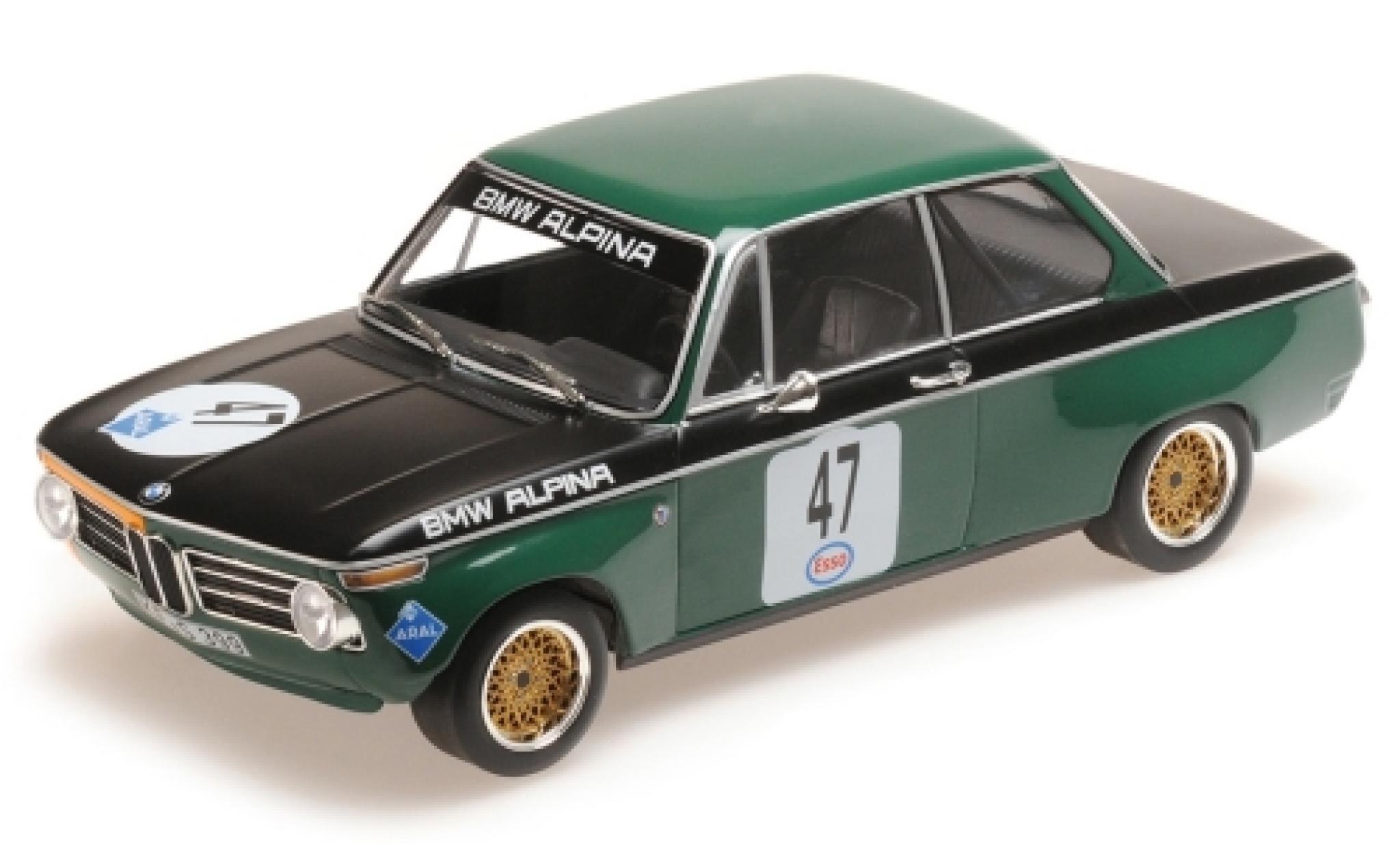 Bmw 1600 1/18 Minichamps -2 No.47 -Alpina Eifelrennen N&uuml;rburgring 1971 P.Meyer modelauto