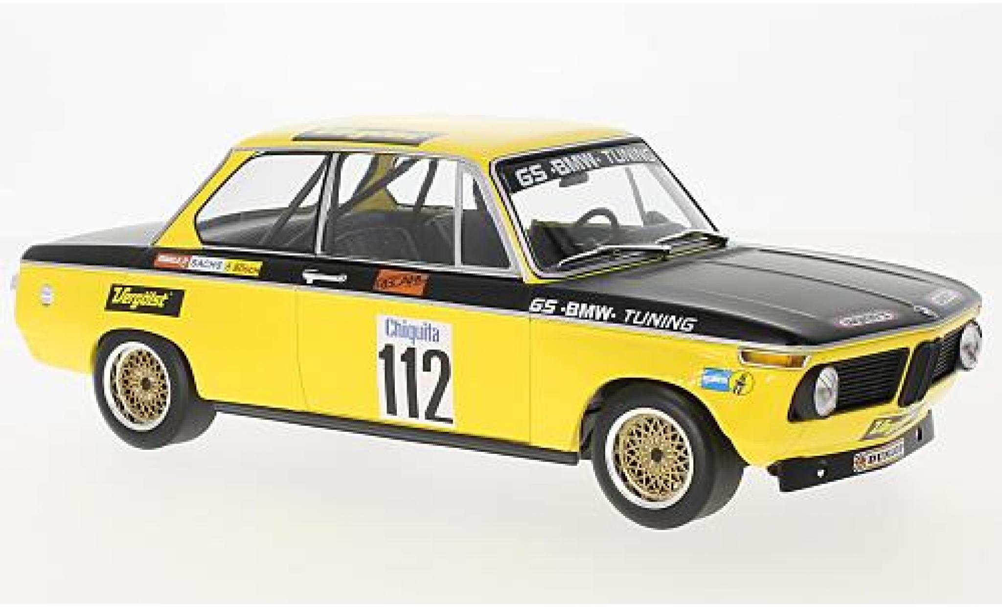 Bmw 2002 1/18 Minichamps No.112 GS Tuning Verg&ouml;lst DRM Diepholz 1972 D.Basche modelauto