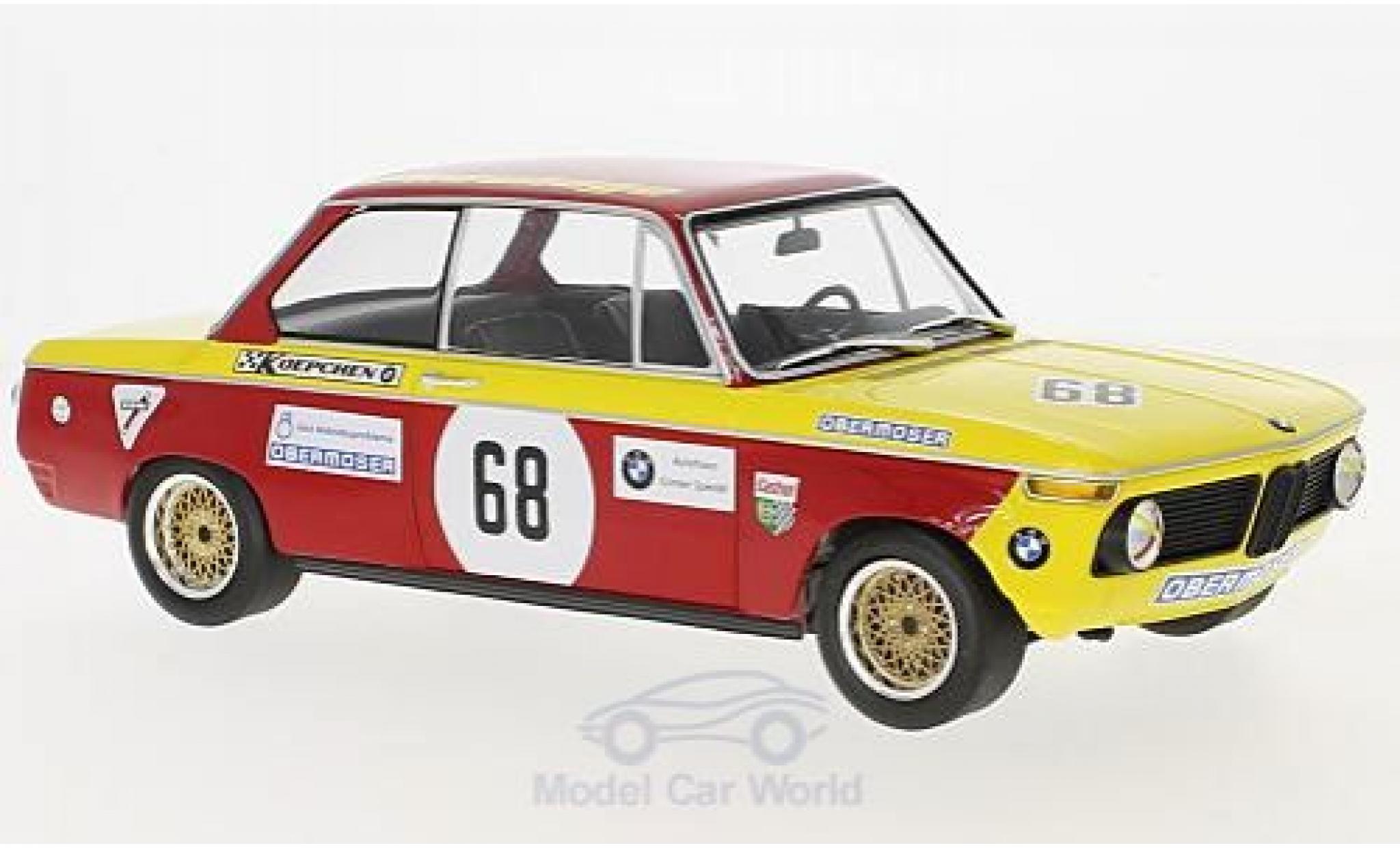 Bmw 2002 1/18 Minichamps No.68 Autohaus Speidel Hockenheim 1970 J.Obermoser modelauto