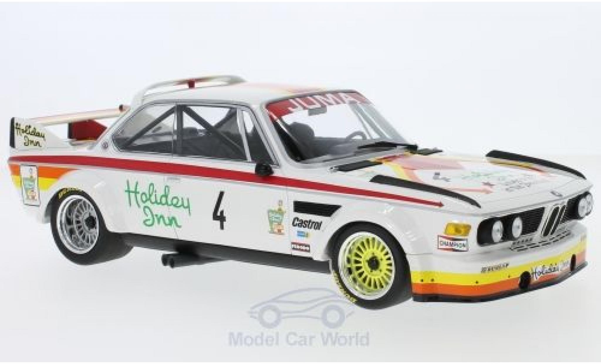 Bmw 3.0 S 1/18 Minichamps CSL No.4 Juma Tuning Holiday Inn GP N&uuml;rburgring 1976 A.Corbisier/E.Joosen/R.Berndtson modelauto