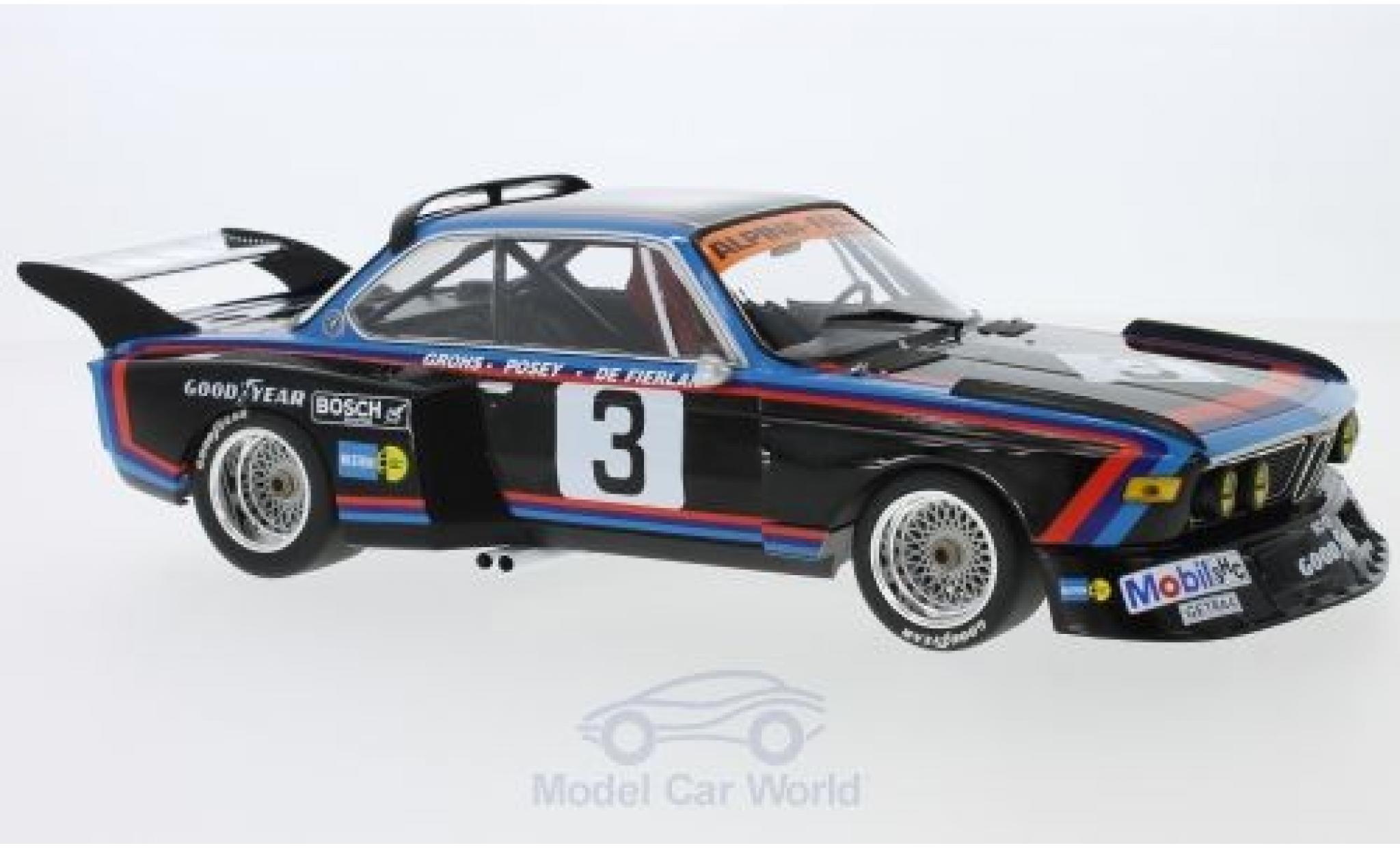 Bmw 3.5 1/18 Minichamps CSL No.3 Alpina - Faltz 6h Silverstone 1976 H.de Fierlant/H.Grohs modelauto