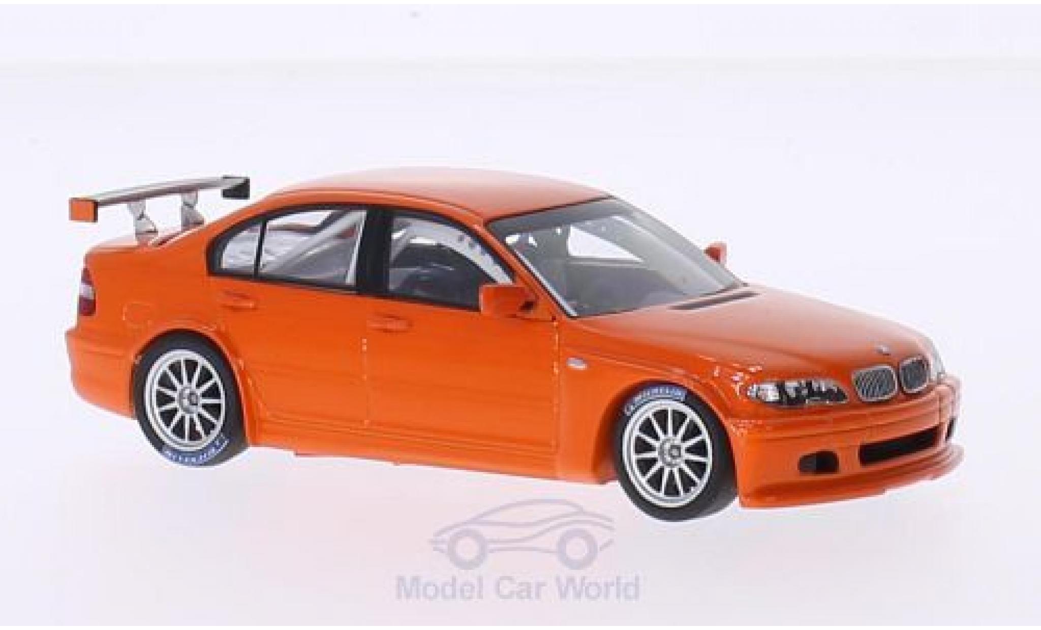 Bmw 320 E46 1/43 Minichamps i (E46/4) oranje 2005 Plain Body Version modelauto