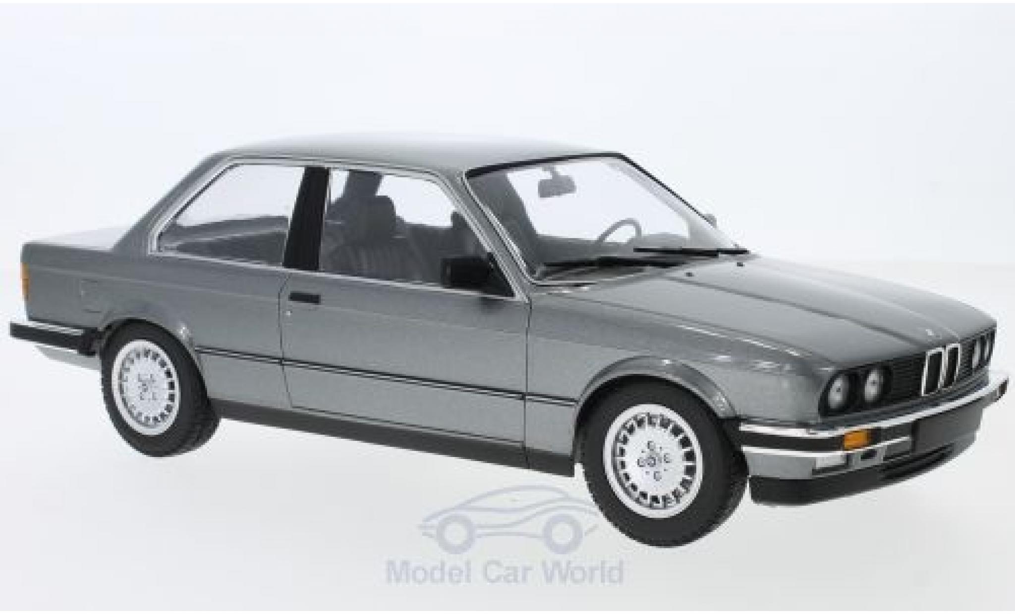 Bmw 323 1/18 Minichamps i (E30) metallic grijs 1982 modelauto