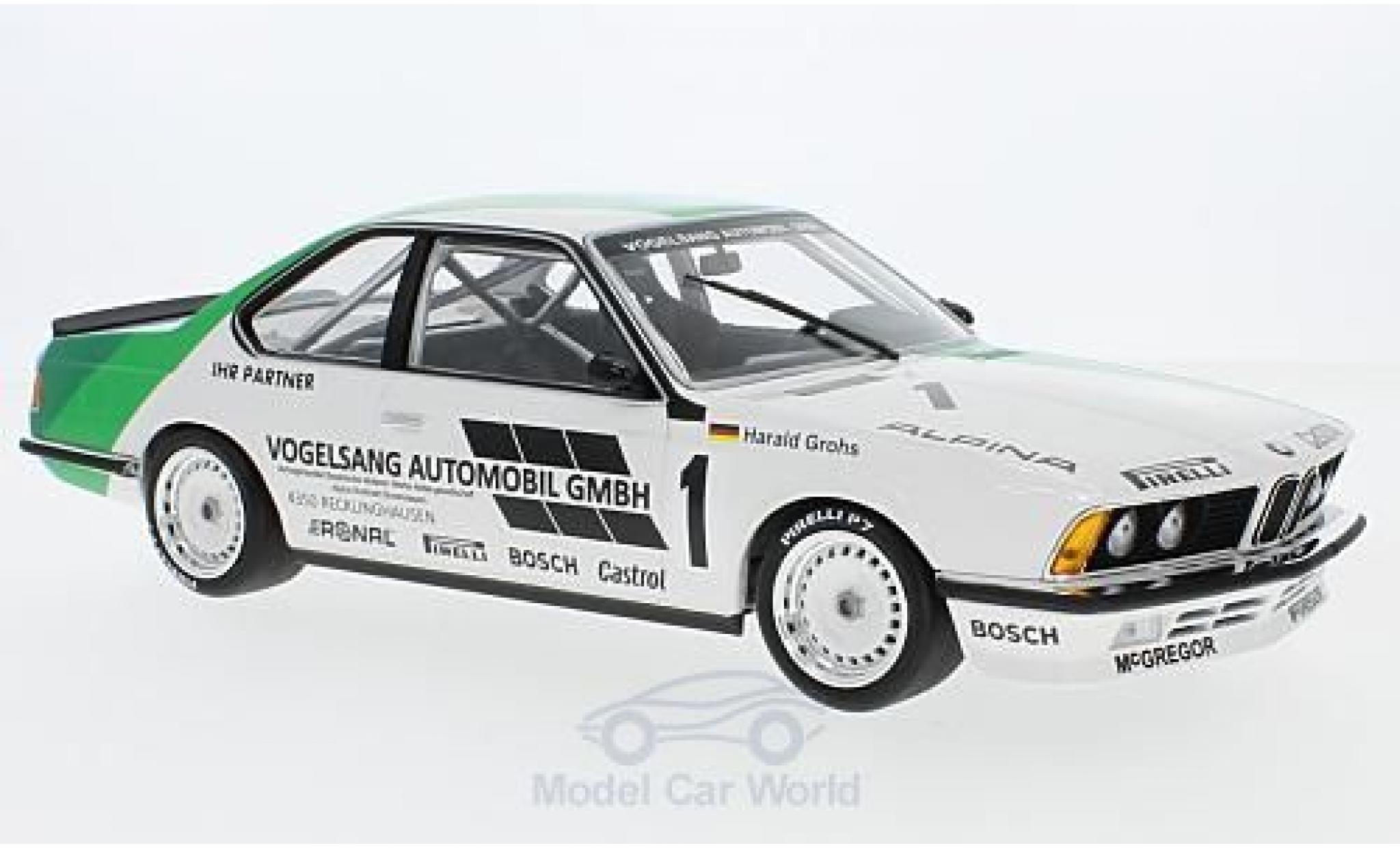 Bmw 635 CSI 1/18 Minichamps 635 CSi (E24) No.1 Vogelsang Automobile GmbH DPM Bergische L&ouml;we Zolder 1984 H.Grohs modelauto