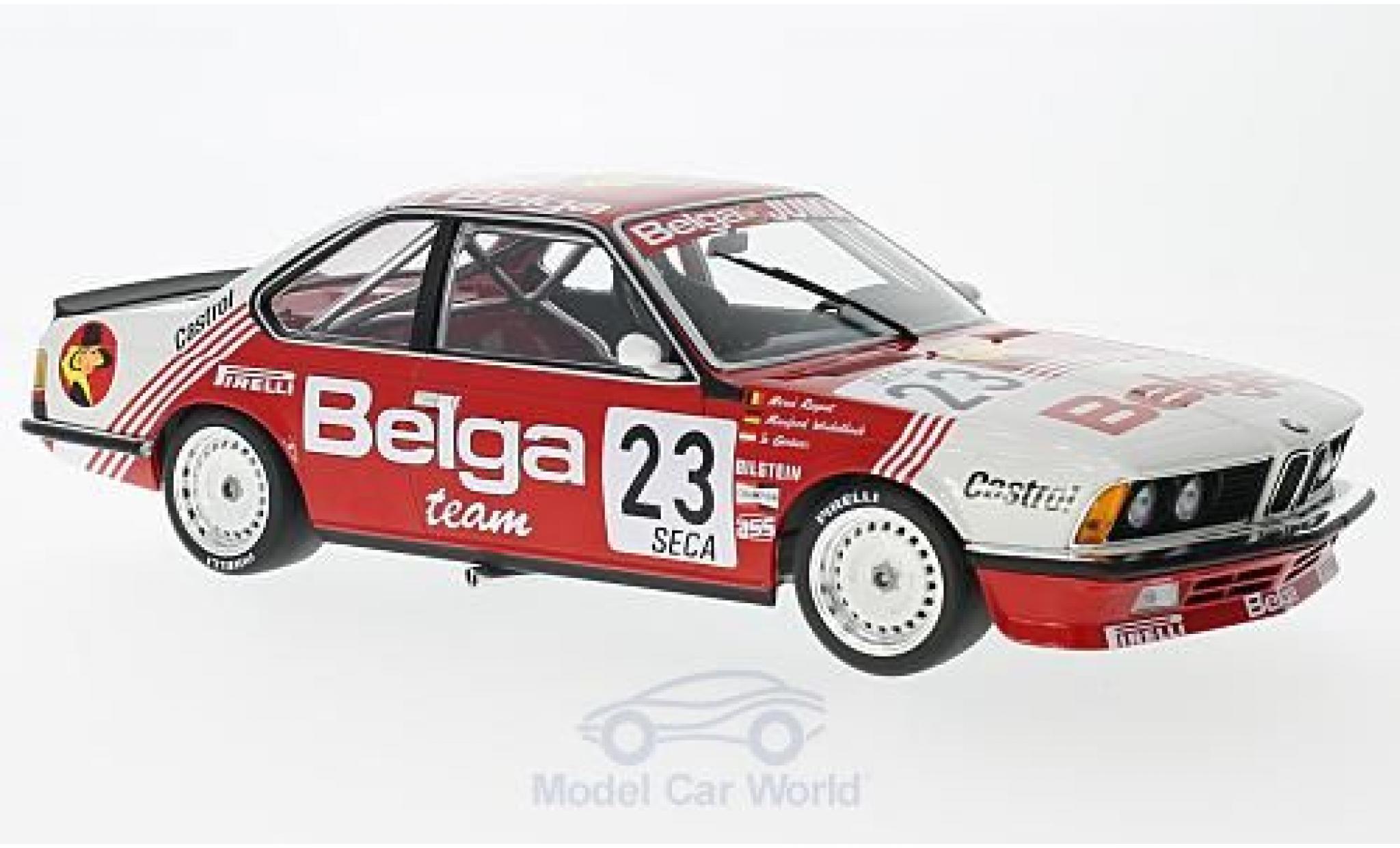 Bmw 635 CSI 1/18 Minichamps 635 CSi (E24) No.23 Belga 24h Spa 1985 M.Winkelhock/J.Gartner/H.Regout ohne Vitrine modelauto