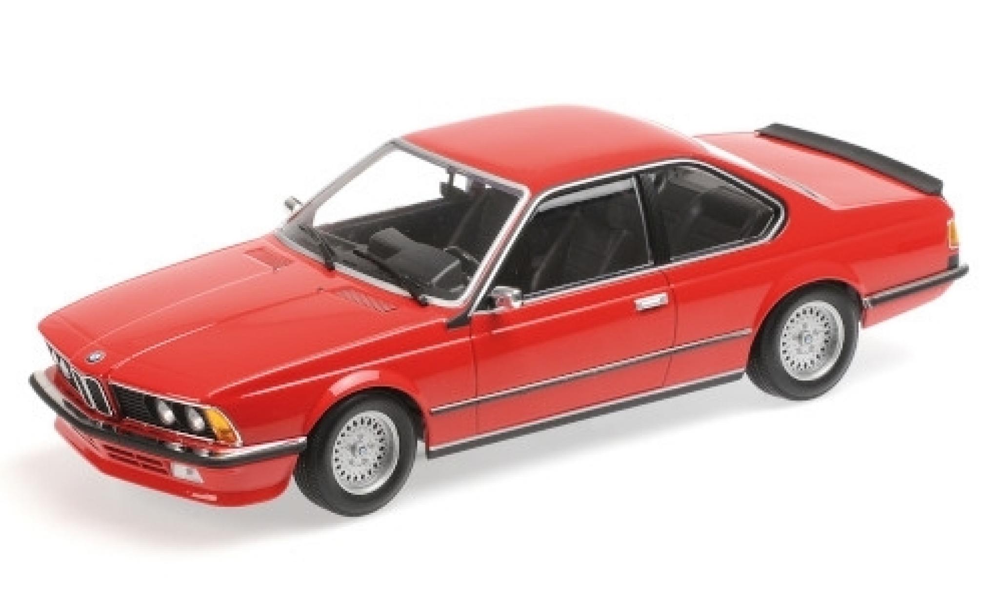 Bmw 635 CSI 1/18 Minichamps rood 1982 modelauto