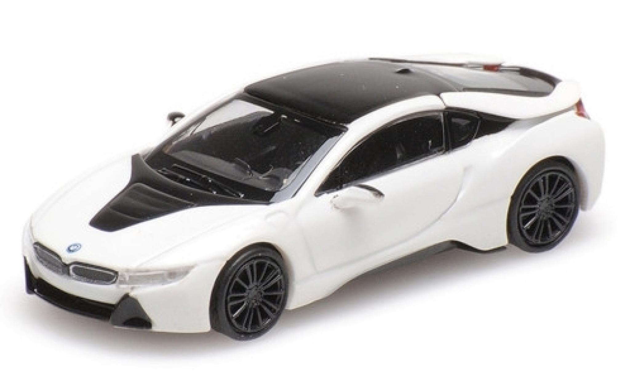Bmw i8 1/87 Minichamps Coupe metallic wit 2015 modelauto