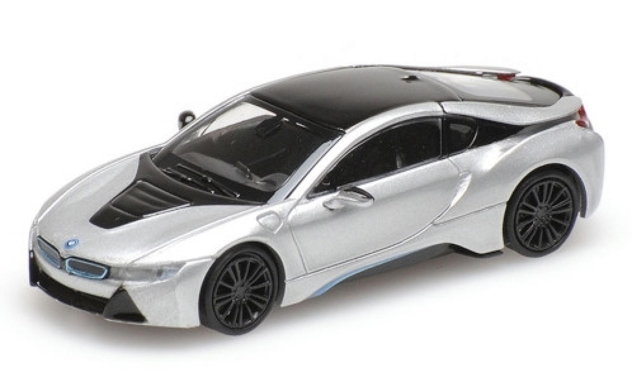 Bmw i8 1/87 Minichamps Coupe grijs 2015 modelauto