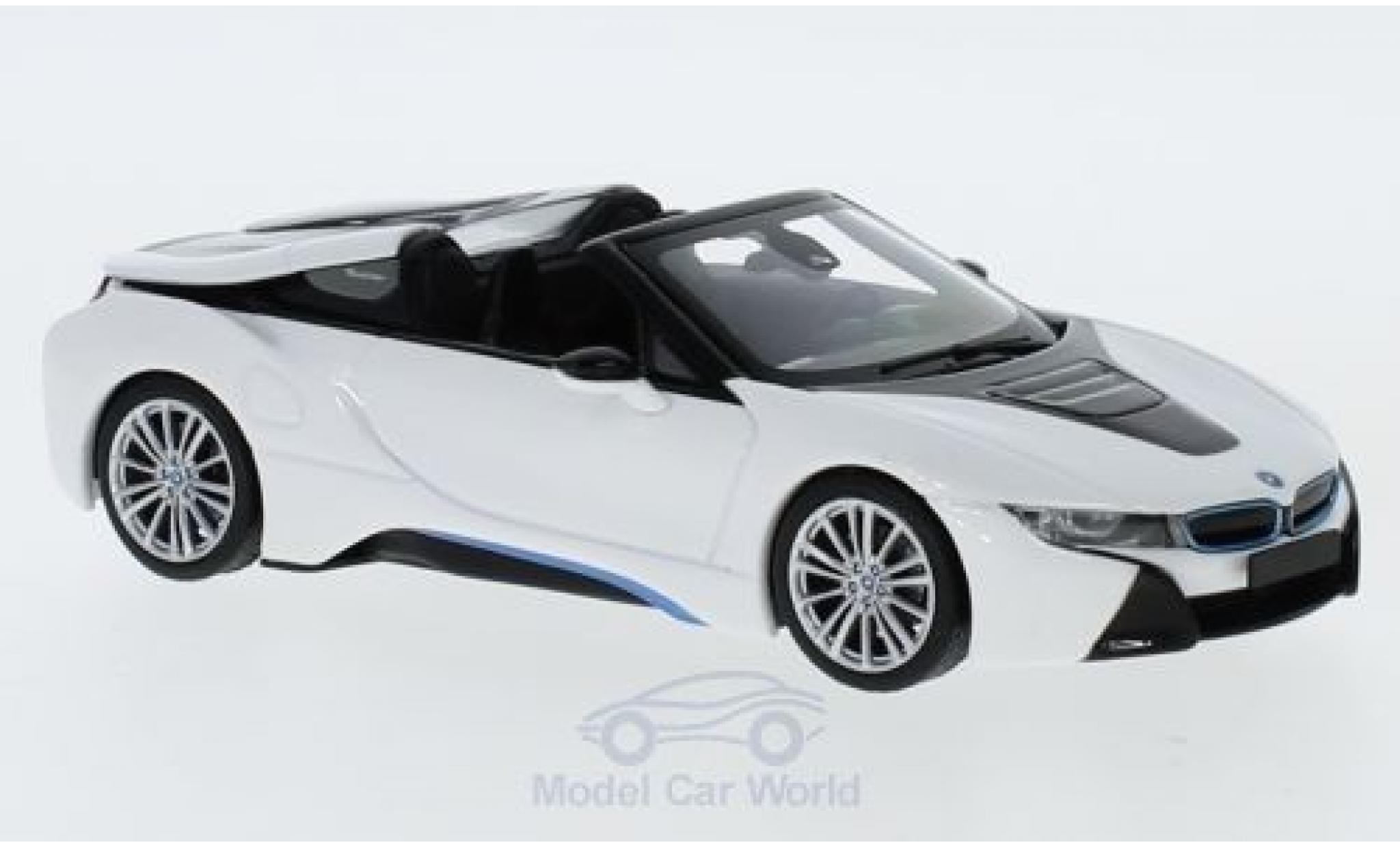 Bmw i8 1/43 Minichamps Roadster (I15) metallic wit 2017 modelauto