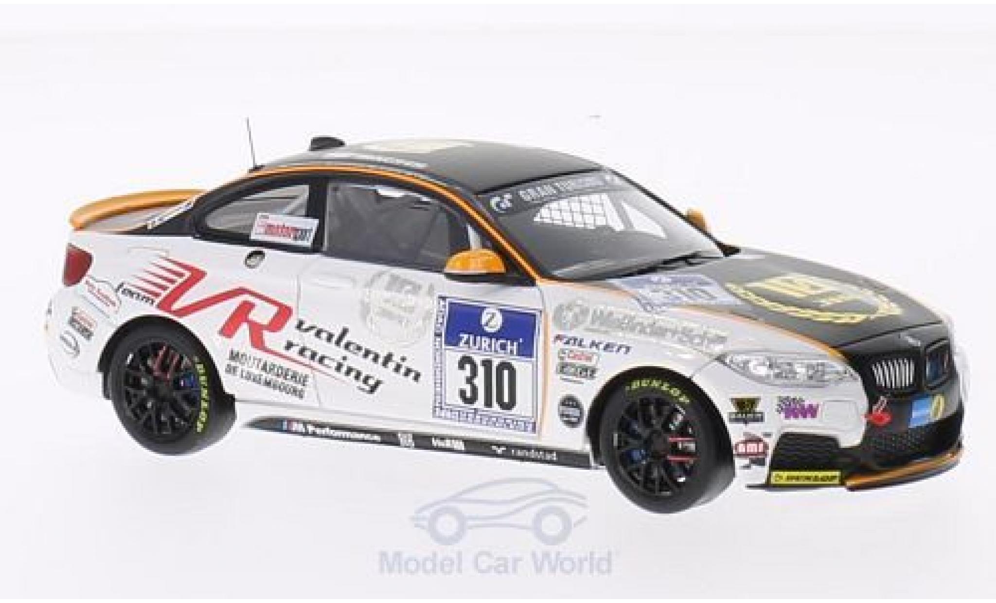 Bmw M235 1/43 Minichamps M 235i Racing No.310 Team Valentin Racing 24h N&uuml;rburgring 2014 Piepenbrink/Schaflitzl/Prusa/Munhowen modelauto