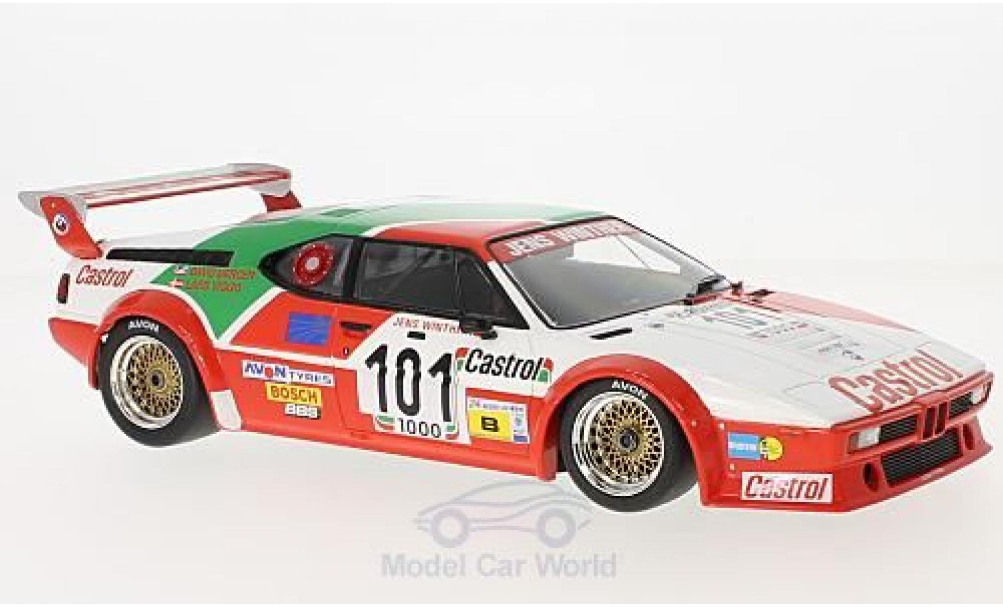 Bmw M1 1/18 Minichamps No.101 Jens Winther Team Castrol 24h Le Mans 1984 J.Winther/D.Mercer/L-V.Jensen modelauto
