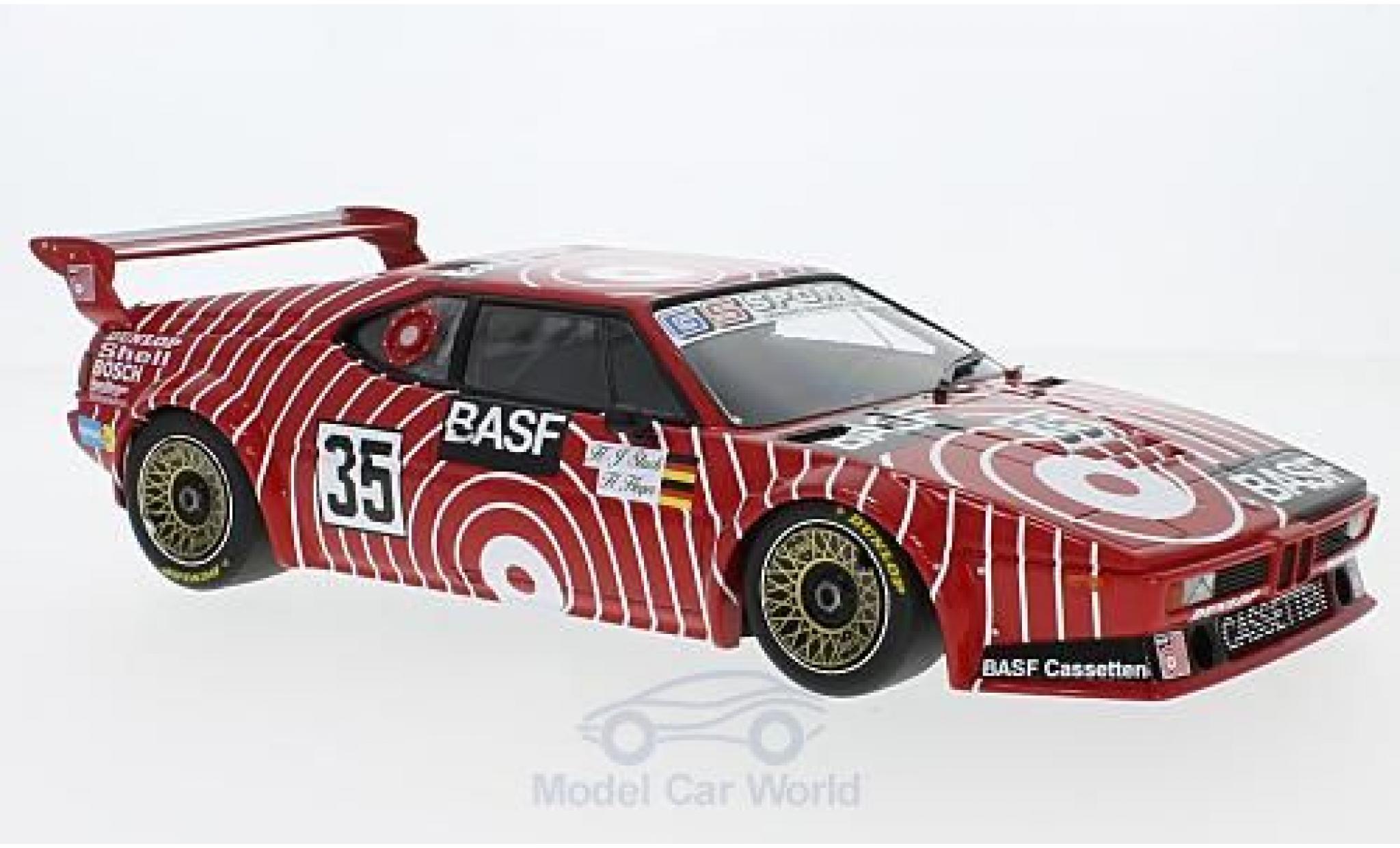 Bmw M1 1981 1/18 Minichamps No.35 BASF Team GS Sport BASF 6h Silverstone 1981 H-J.Stuck/H.Heyer modelauto