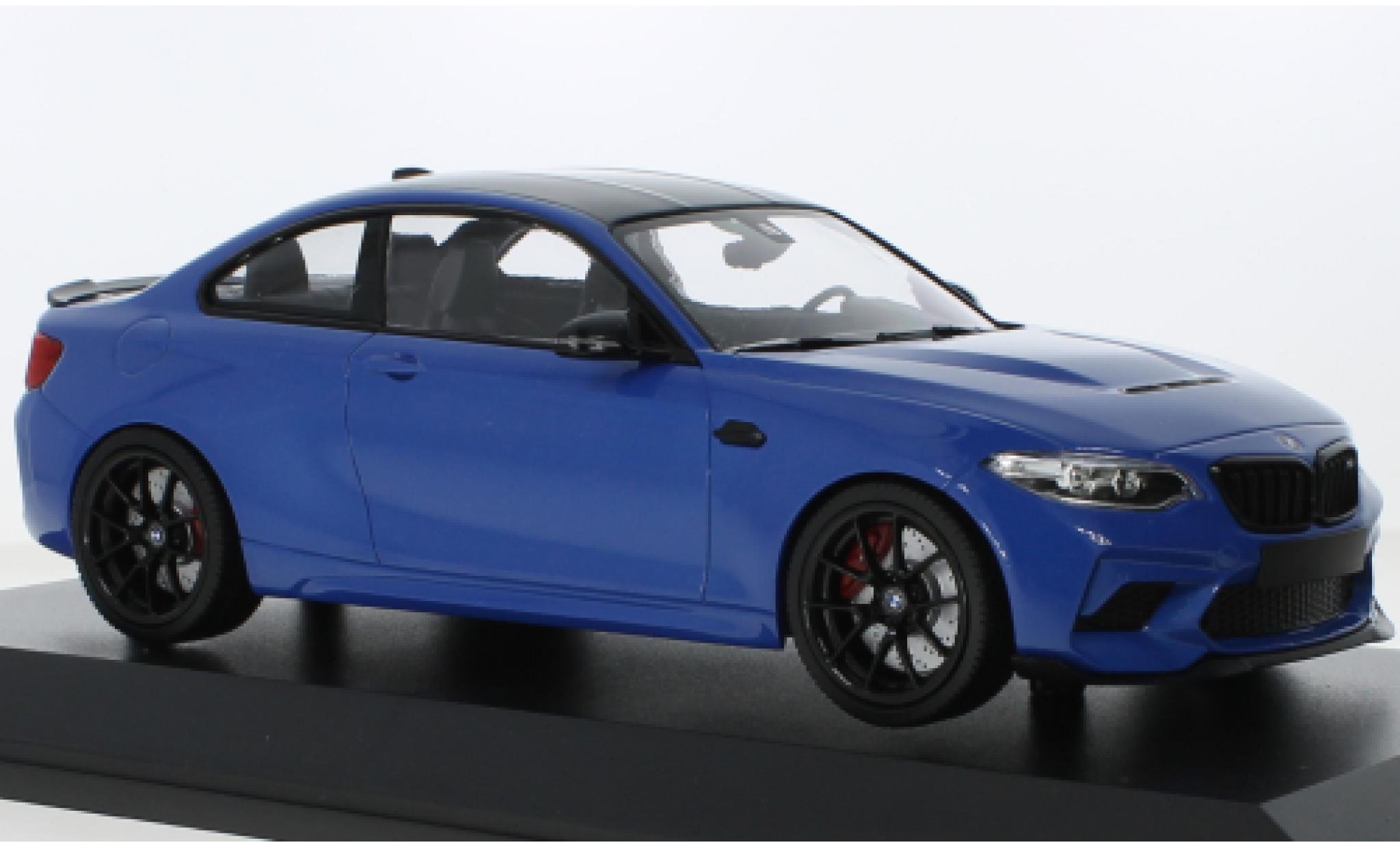 Bmw M2 1/18 Minichamps CS metallic blauw 2020 1:18 modelauto