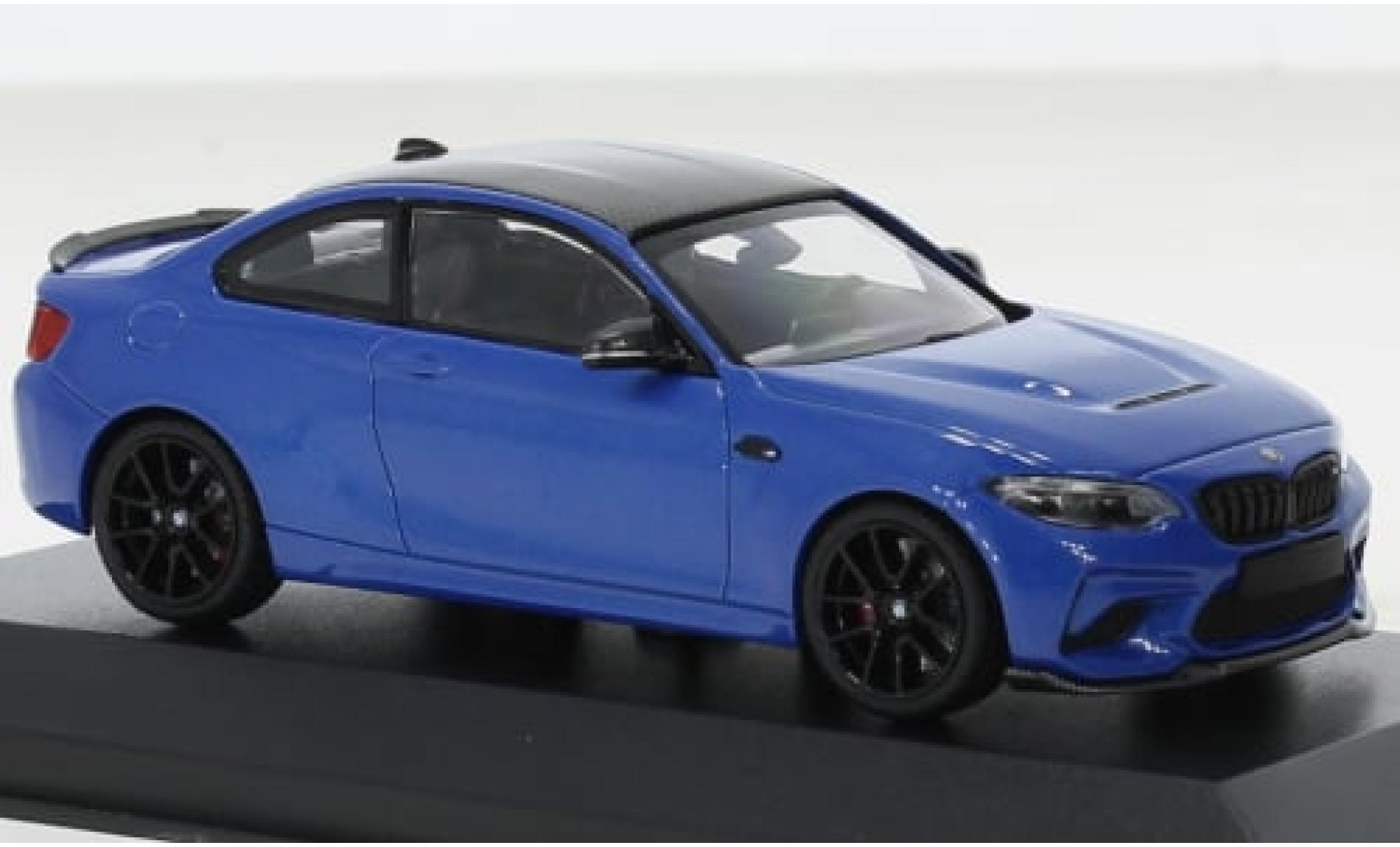 Bmw M2 1/43 Minichamps CS metallic blauw 2020 1:43 modelauto