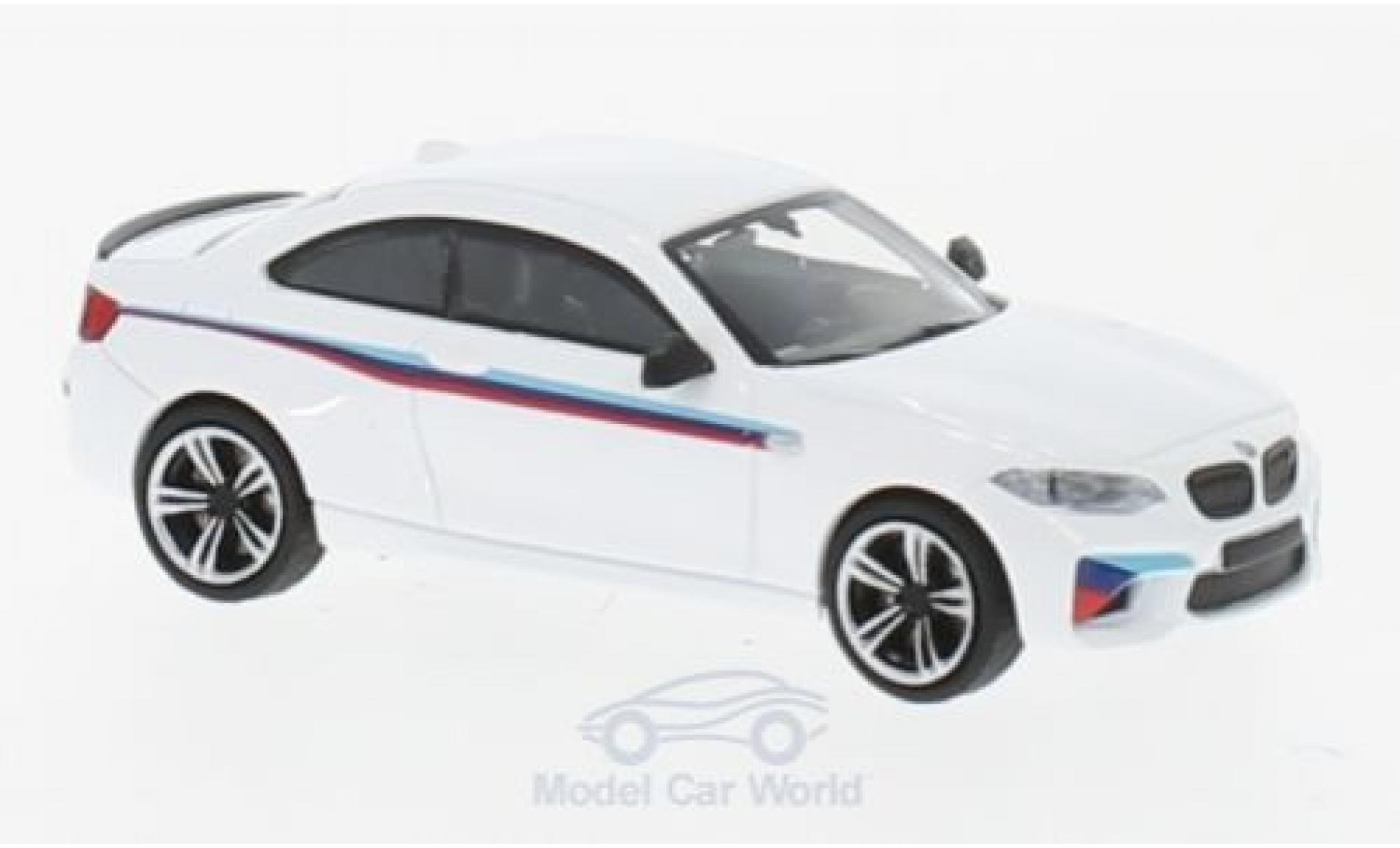 Bmw M2 1/87 Minichamps wit 2016 Presentation modelauto