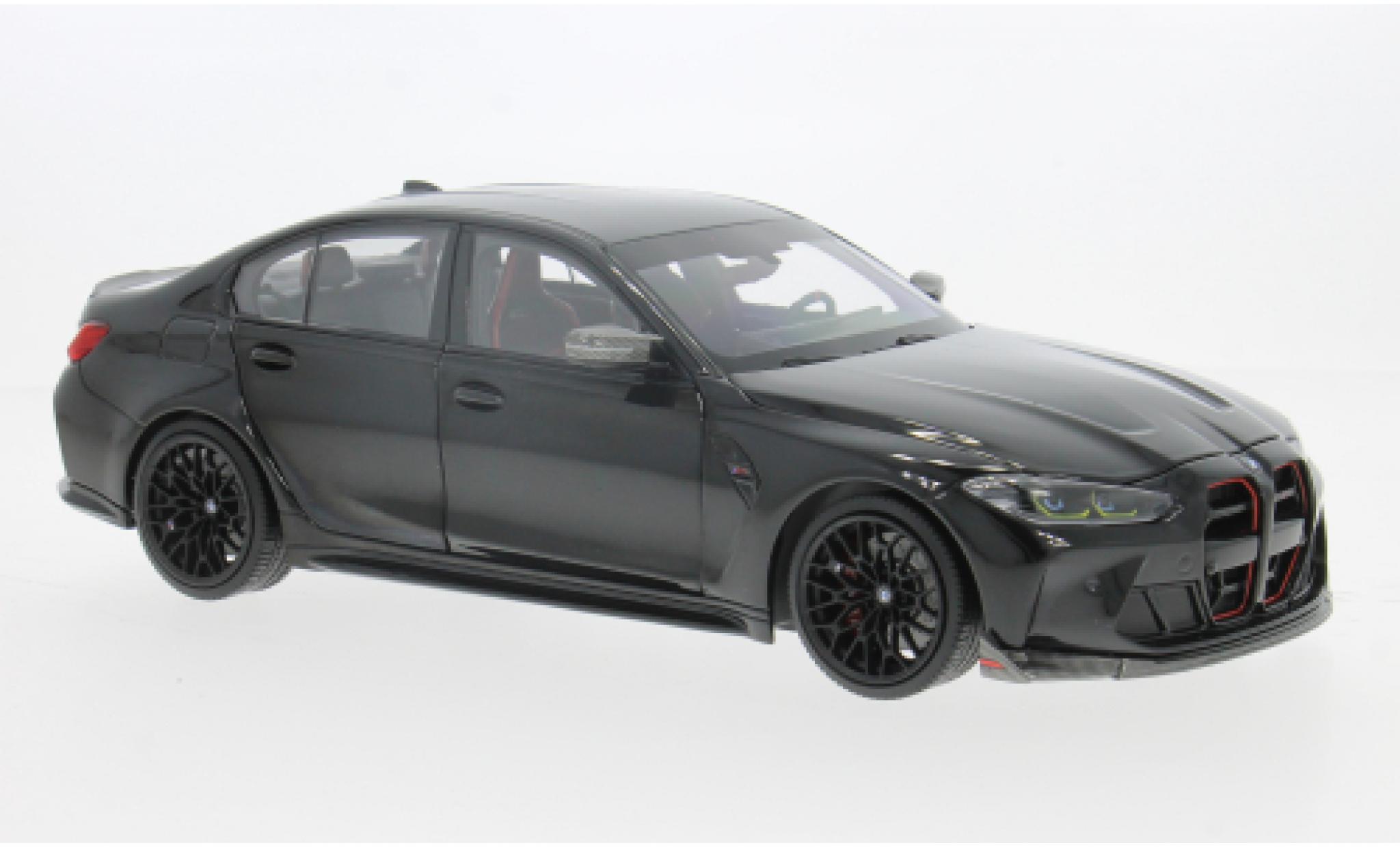 Bmw M3 1/18 Minichamps CS metallic zwart 2023 1:18 modelauto