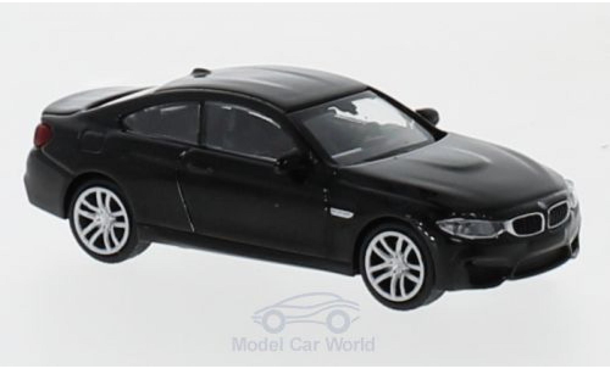 Bmw M4 1/87 Minichamps metallic zwart 2015 modelauto