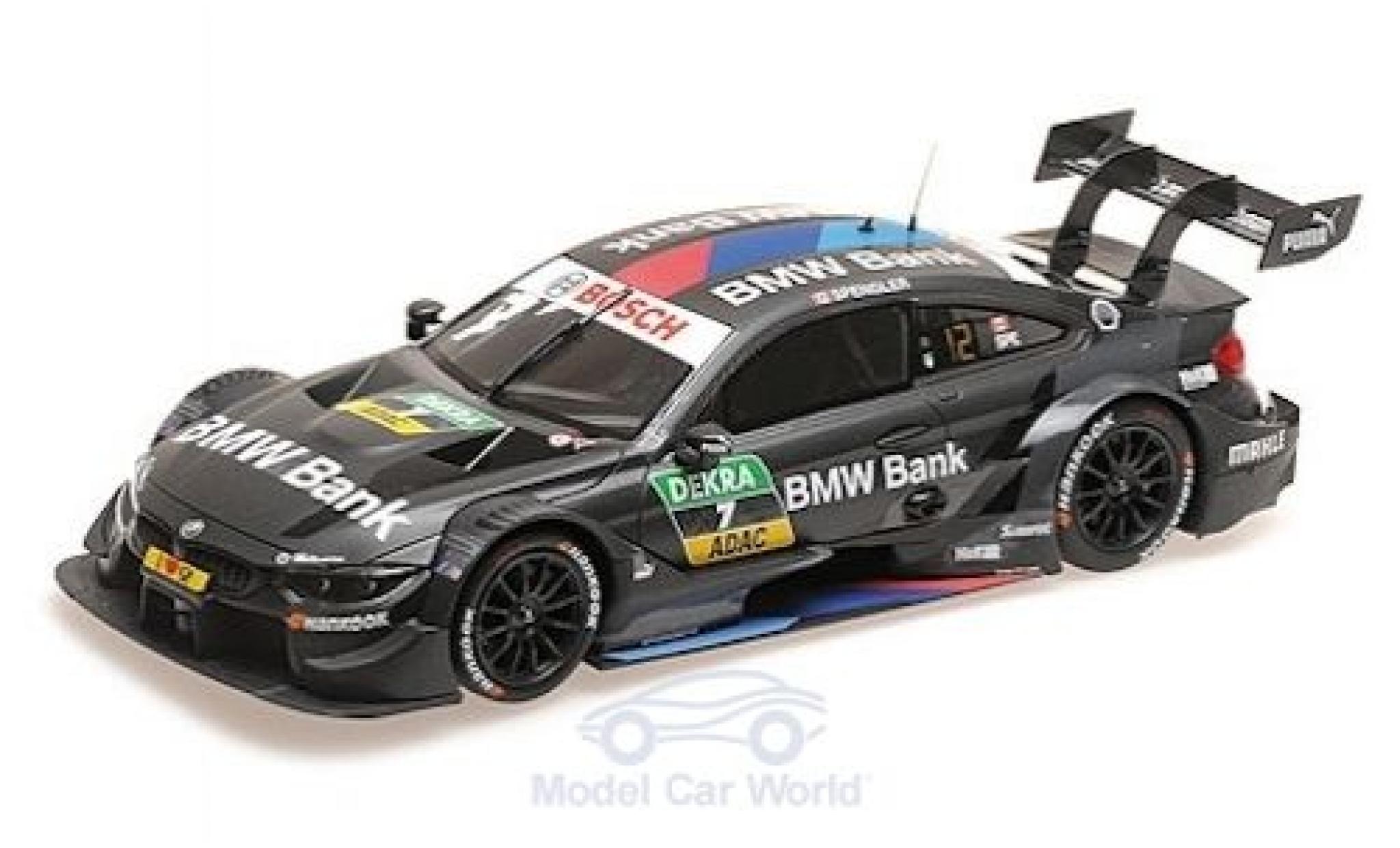 Bmw M4 1/18 Minichamps No.7 Team RBM DTM 2018 B.Spengler modelauto