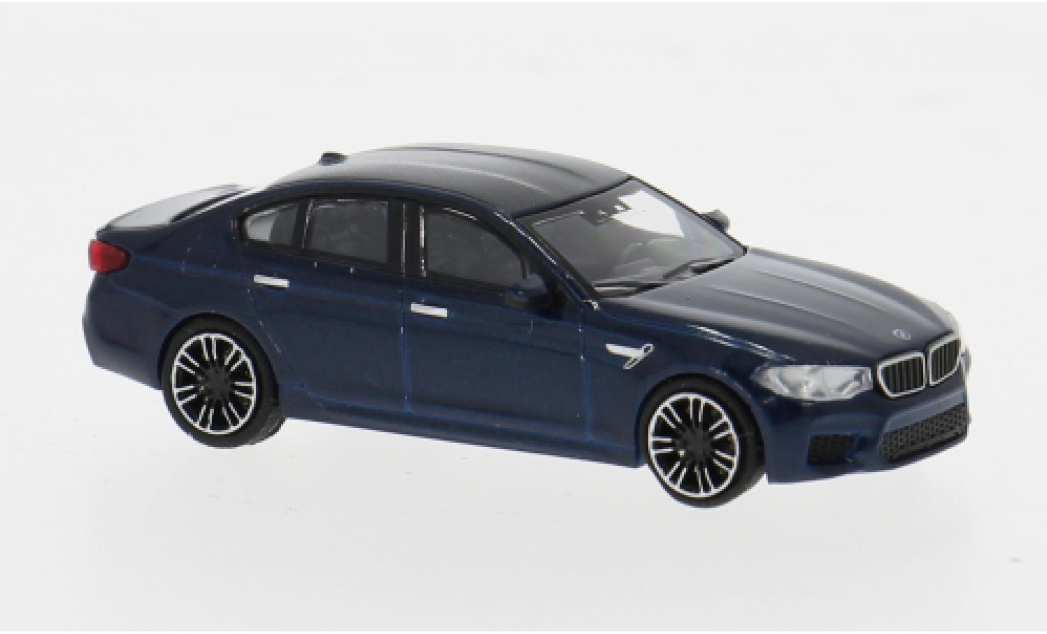 Bmw M5 1/87 Minichamps (F90) metallic blauw 2018 1:87 modelauto