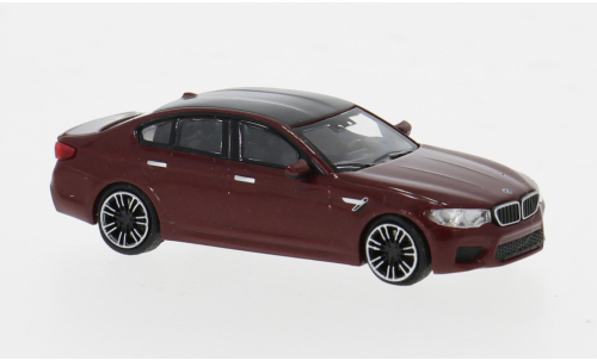 Bmw M5 1/87 Minichamps (F90) metallic rood 2018 1:87 modelauto