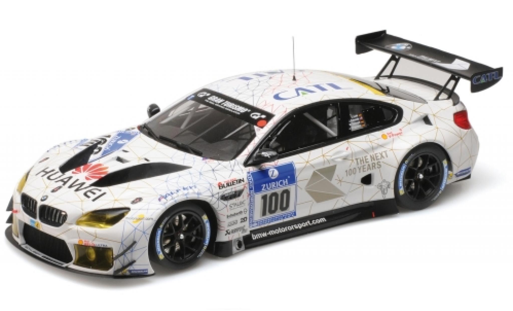 Bmw M6 1/18 Minichamps GT3 No.100 Schubert Motorsport CATL 24h N&uuml;rburgring 2016 J.Edwards/J.Klingmann/L.Luhr/M.Tomczyk modelauto