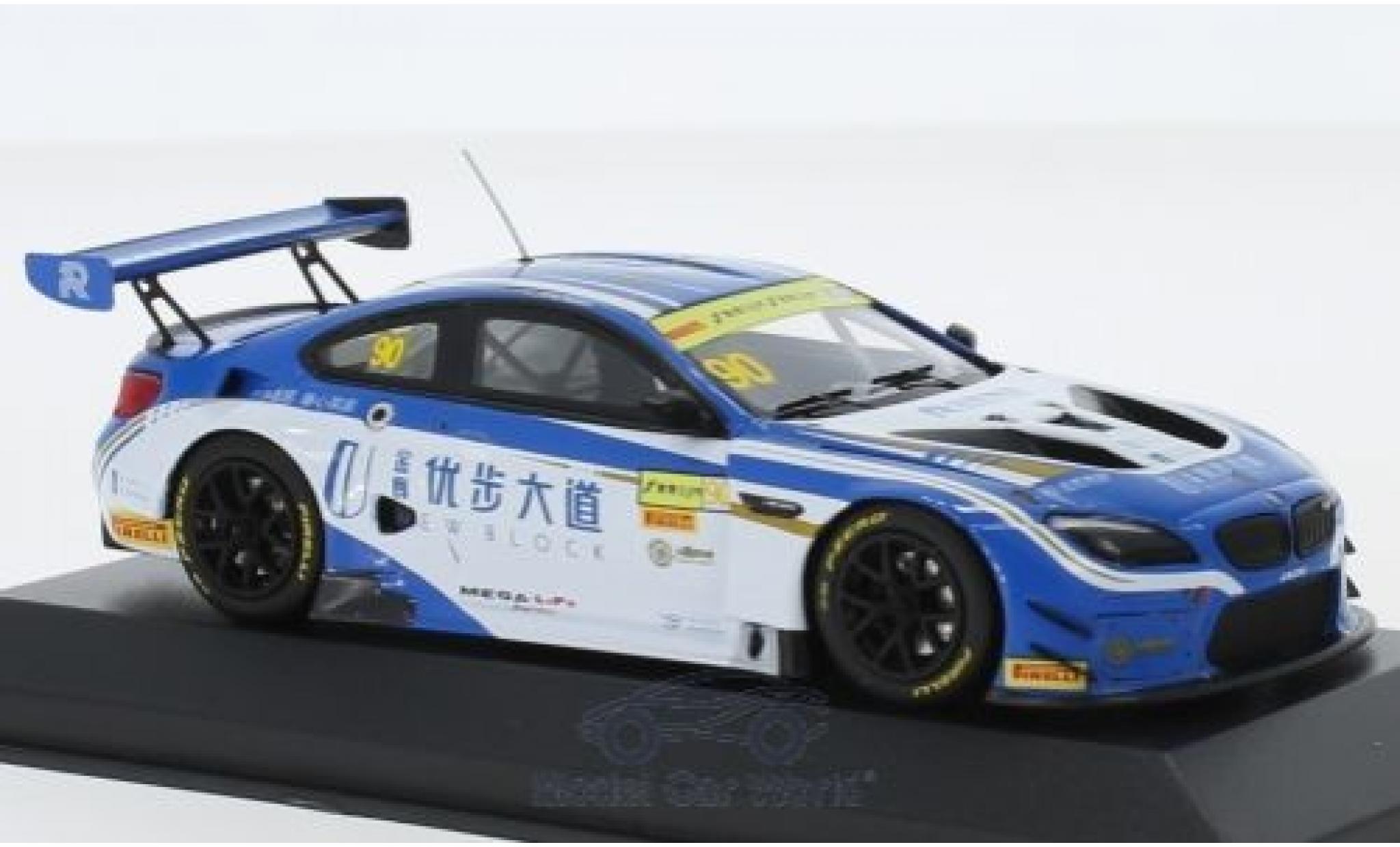 Bmw M6 1/43 Minichamps GT3 No.90 FIST Team AAI GT Cup Macau 2017 C.Mostert modelauto