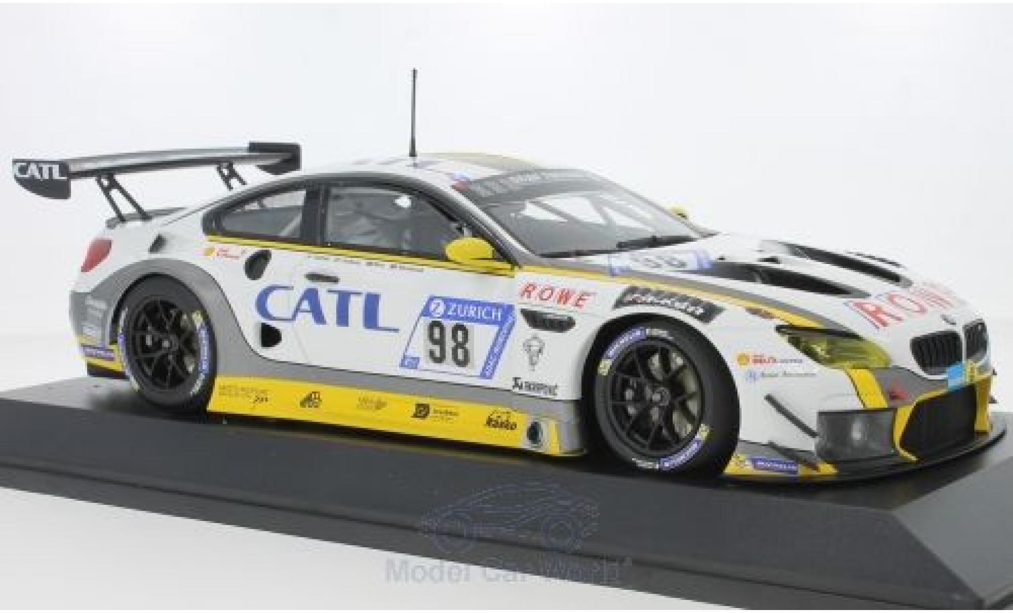 Bmw M6 1/18 Minichamps GT3 No.98 Rowe Racing 24h N&uuml;rburgring 2017 M.Palttala/N.Catsburg/A.Sims/R.Westbrook modelauto
