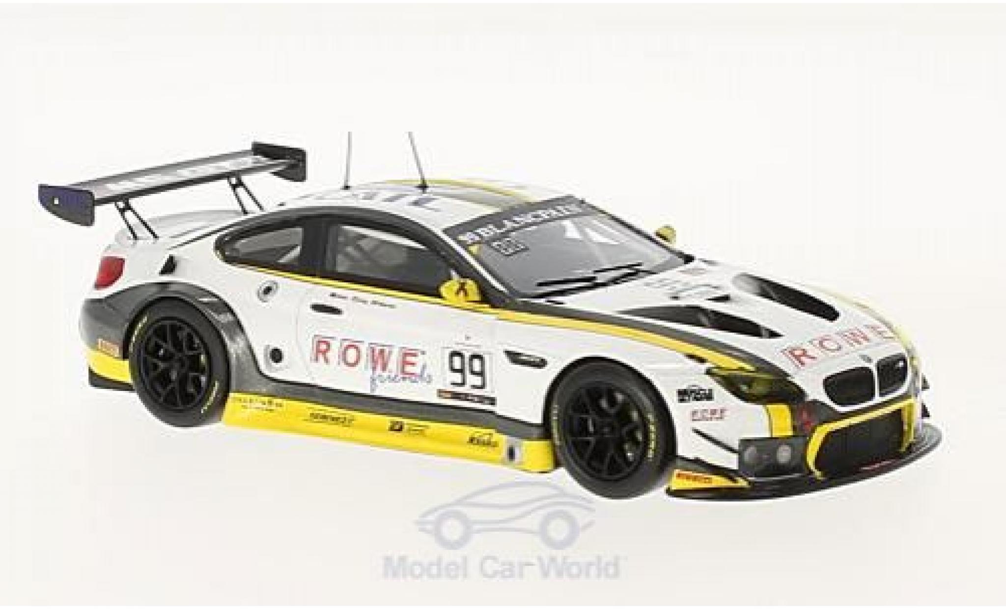 Bmw M6 1/18 Minichamps GT3 No.99 Rowe Racing 24h Spa 2016 M.Martin/P.Eng/A.Sims modelauto