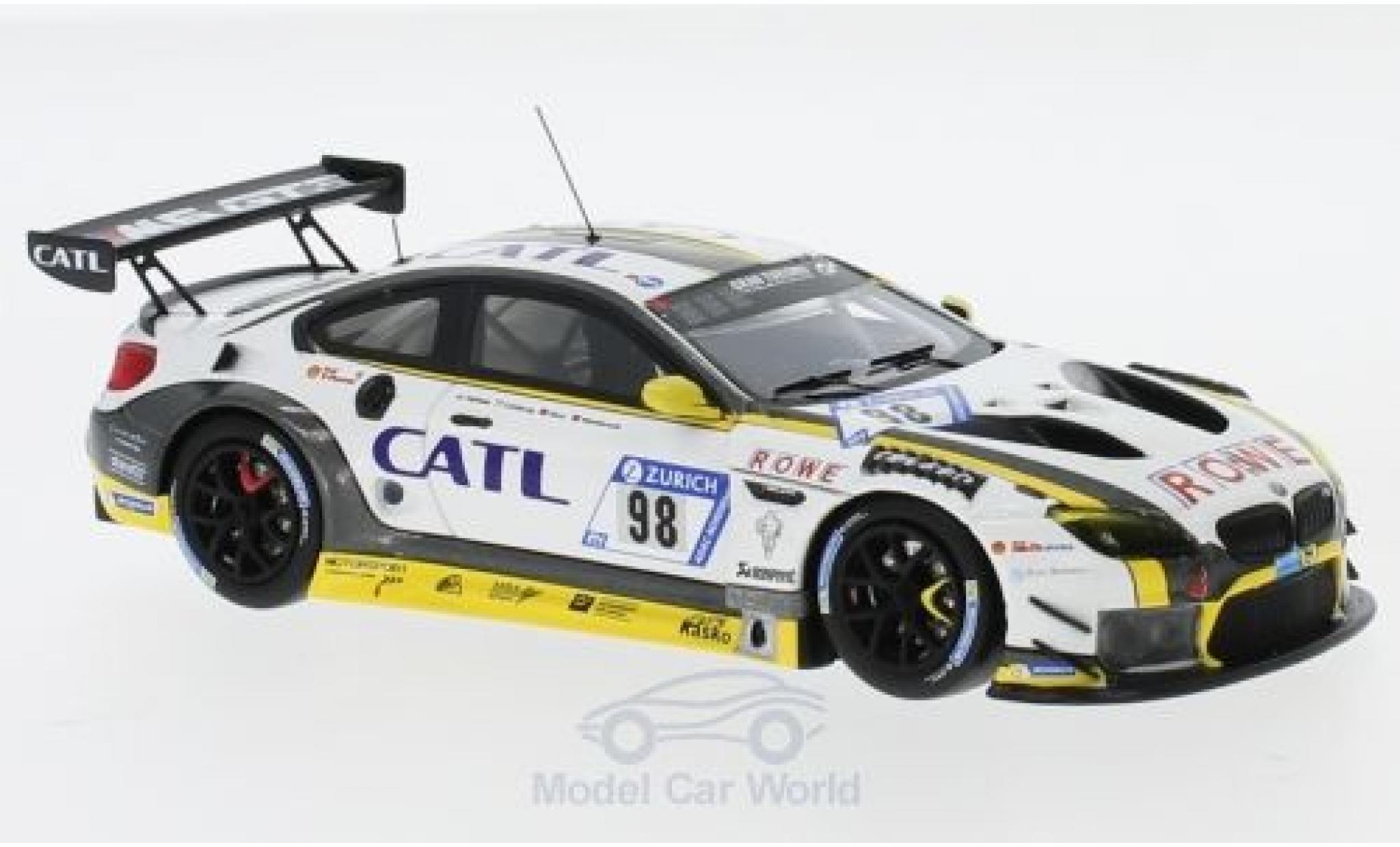 Bmw M6 1/43 Minichamps GT3 No.99 Rowe Racing CATL 24h N&uuml;rburgring 2017 M.Palttala/N.Catsburg/A.Sims/R.Westbrook modelauto