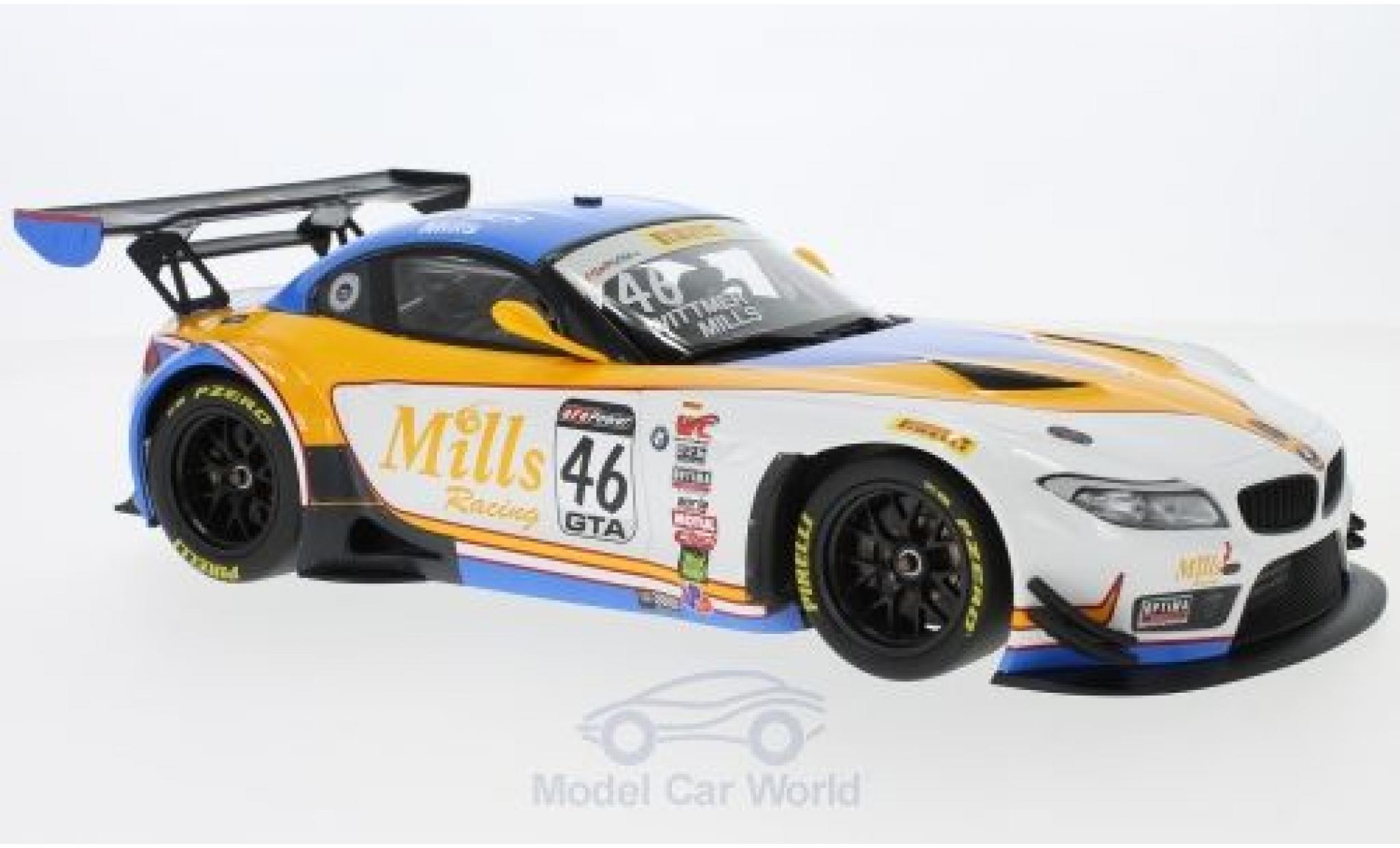 Bmw Z4 E89 1/18 Minichamps GT3 (E89) No.46 Mills Racing Pirelli World Challenge 2016 K. Wittmer/M.Mills modelauto