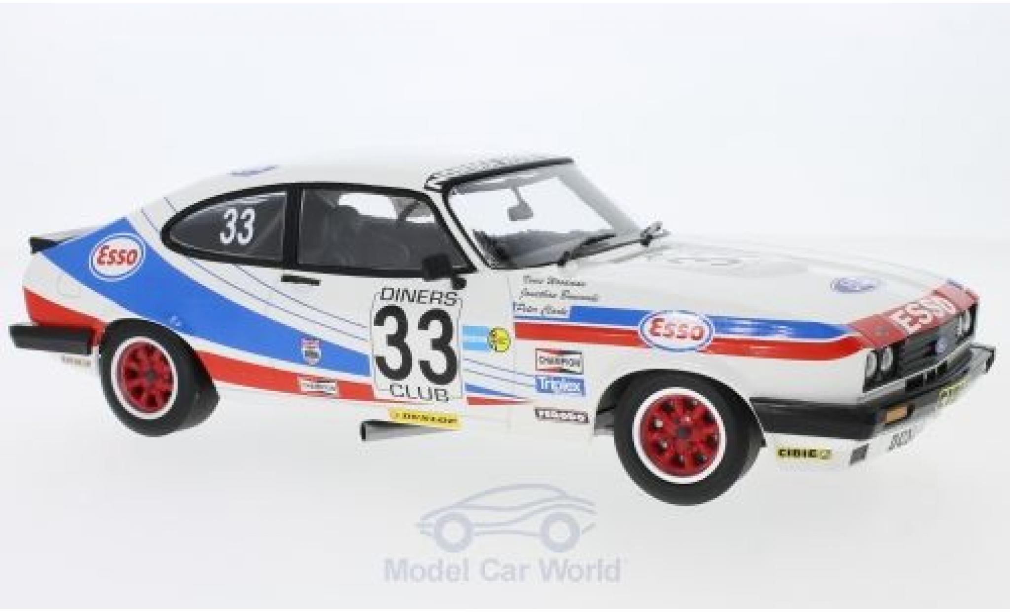 Ford Capri 1/18 Minichamps 3.0 No.33 V. M. Woodman 24h Spa 1981 V.Woodman/J.Buncombe/P.Clark modelauto