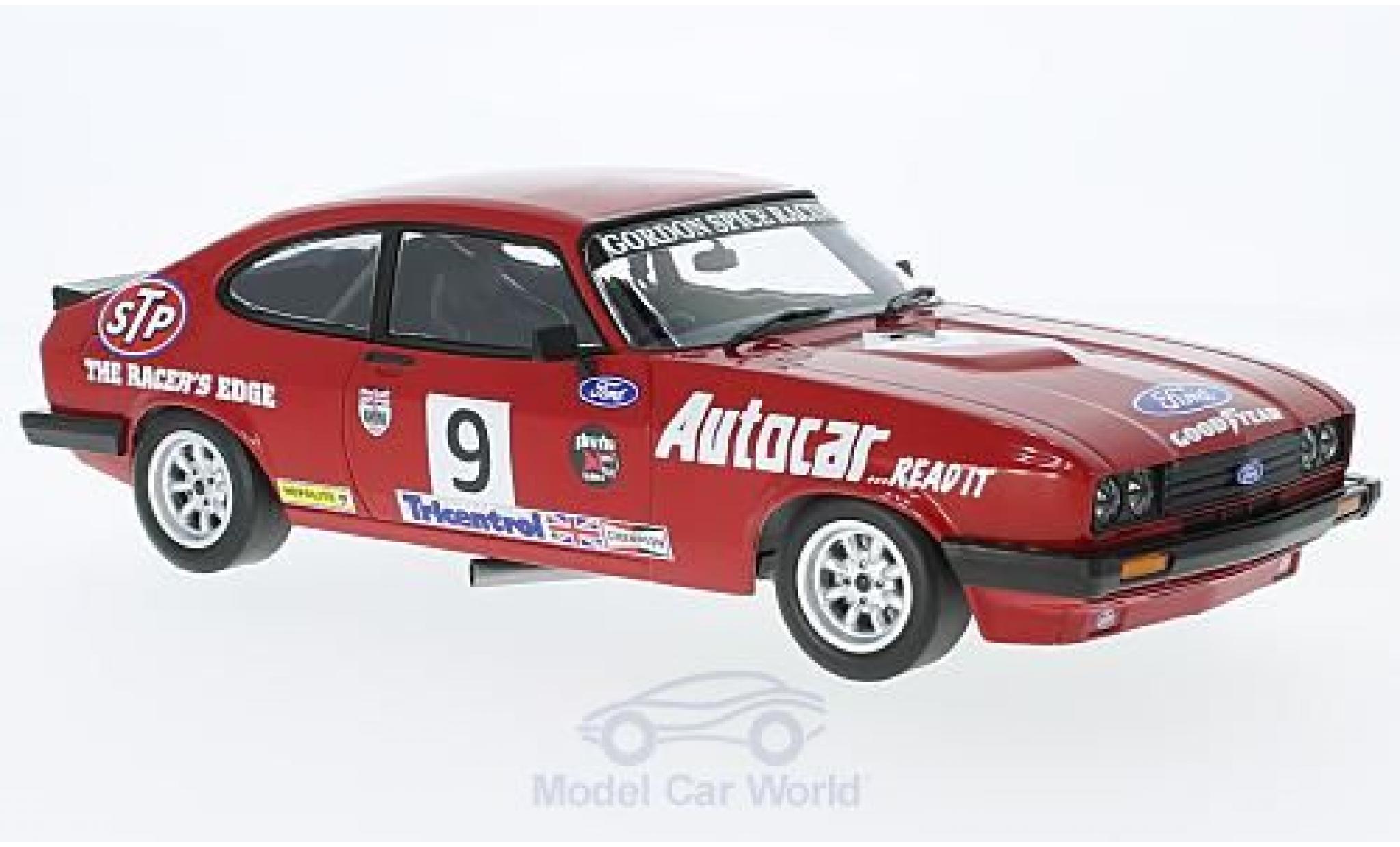 Ford Capri 1/18 Minichamps 3.0 RHD No.9 Gordon Spice Group BSCC Brands Hatch 1978 G.Spice modelauto