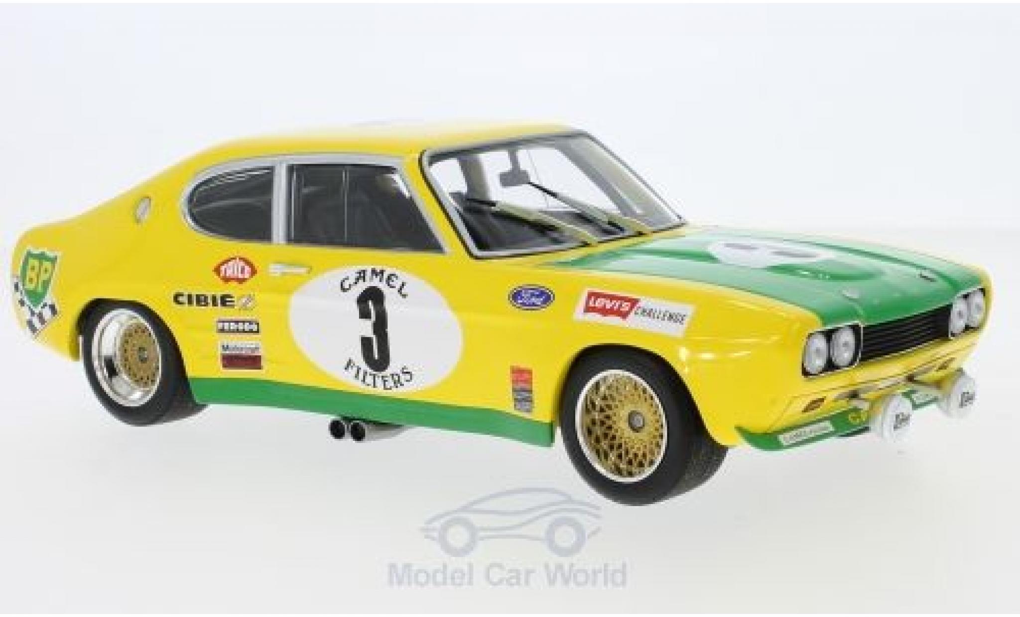Ford Capri 2600 1/18 Minichamps MK I RS 2600 No.3 BP Racing Team BP 24h Spa 1972 G.Birrell/C.Bourgoignie modelauto