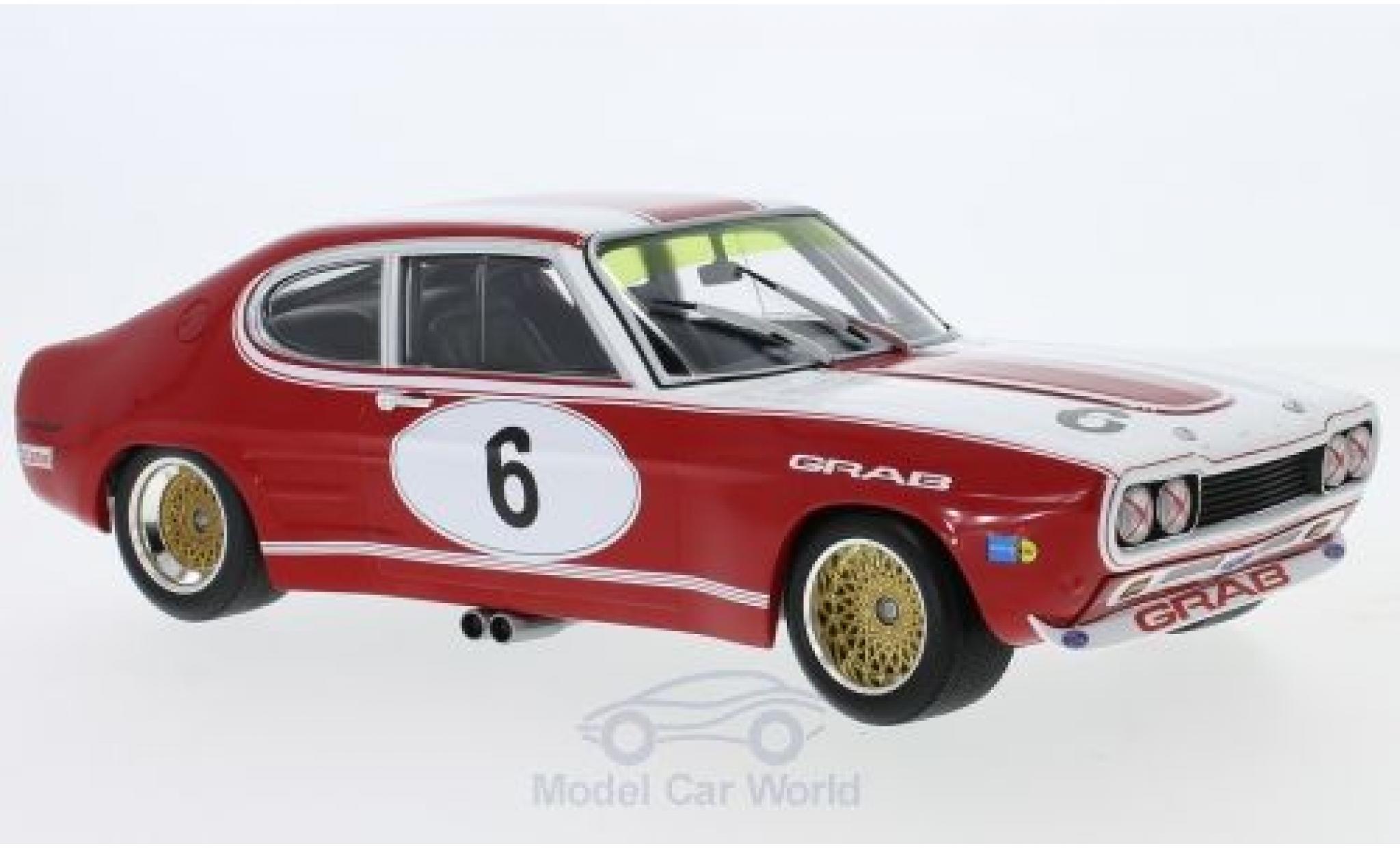 Ford Capri 2600 1/18 Minichamps MKI RS 2600 No.6 Grab -Tuning Siegen 6h N&uuml;rburgring 1973 K-L.Weiss/K.Ludwig modelauto