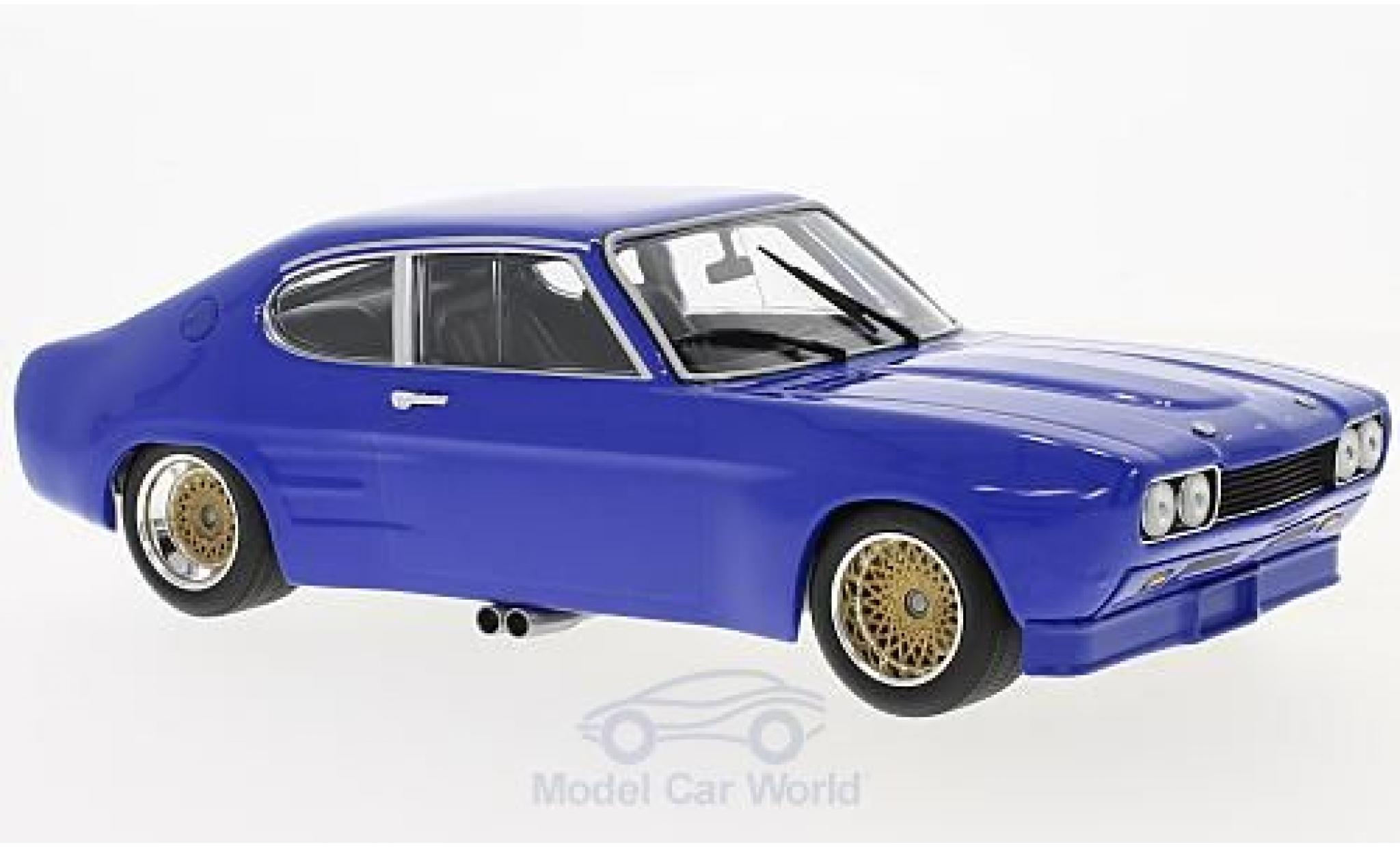 Ford Capri 2600 1/18 Minichamps RS 2600 blauw 1970 modelauto