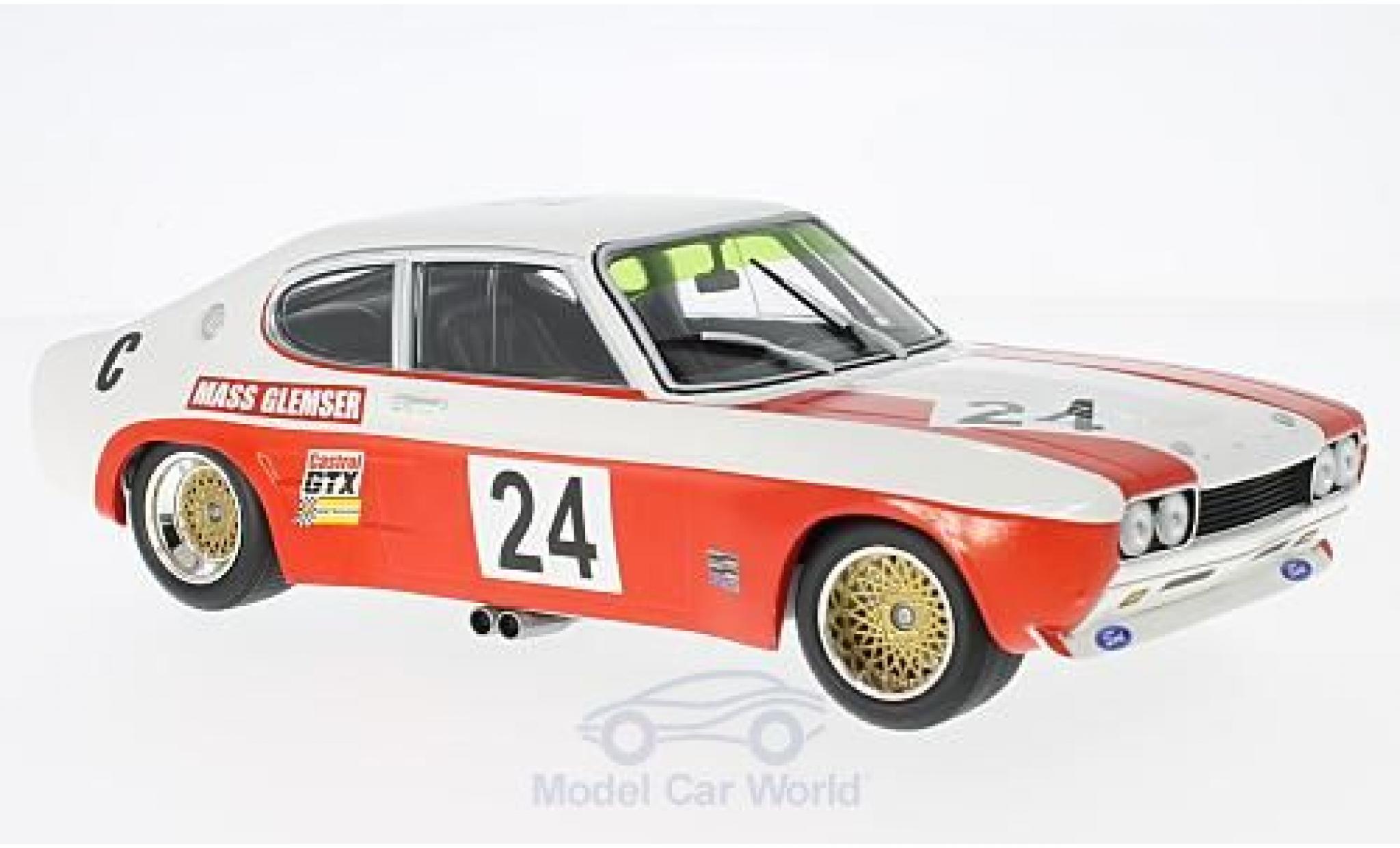 Ford Capri 2600 1/18 Minichamps RS 2600 No.24 K&ouml;ln Lucky Strike 9h Kyalami 1971 mit Decals D.Glemser/J.Mass modelauto
