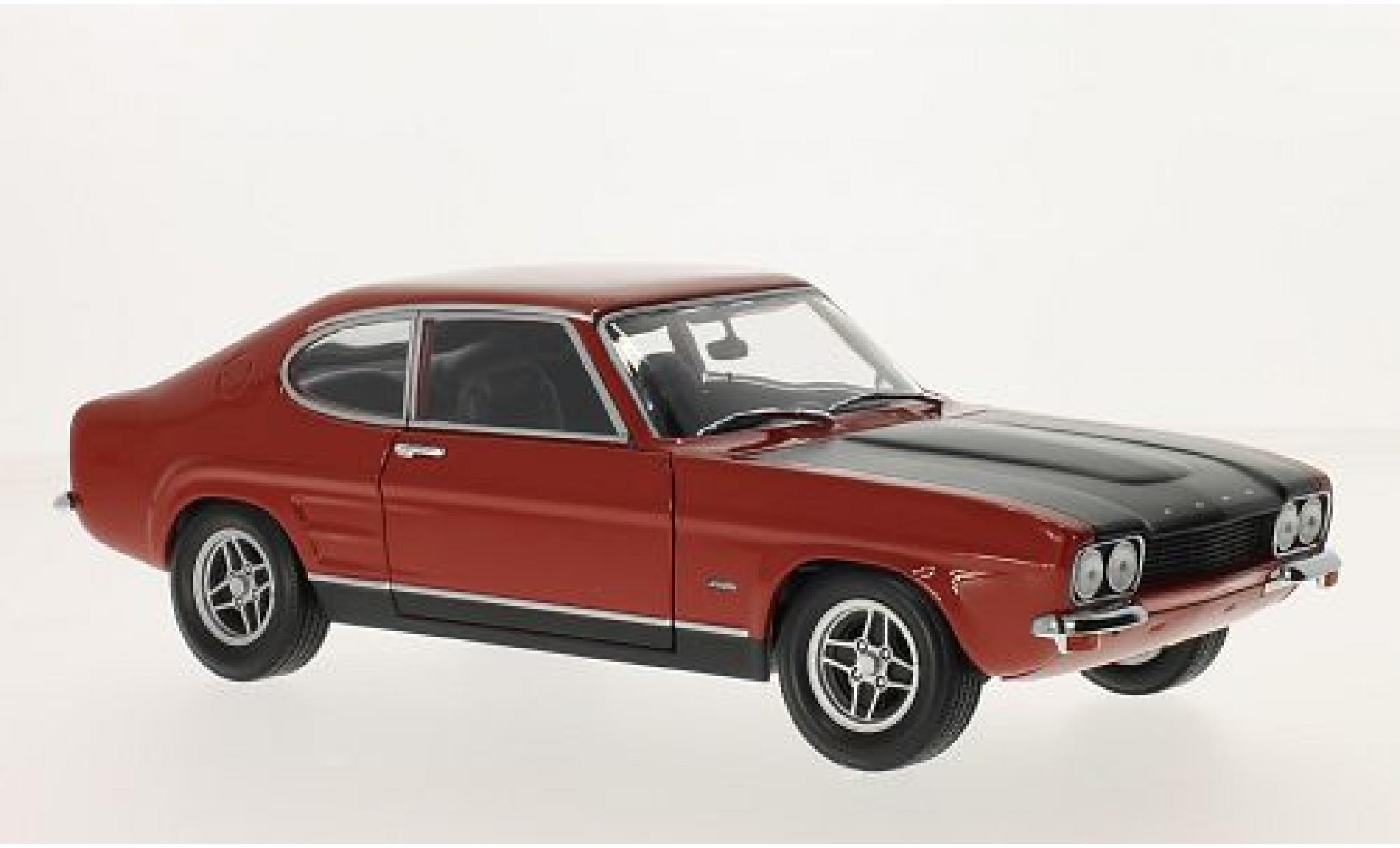 Ford Capri 1/18 Minichamps RS 2600 rood/matt-zwart 1970 modelauto