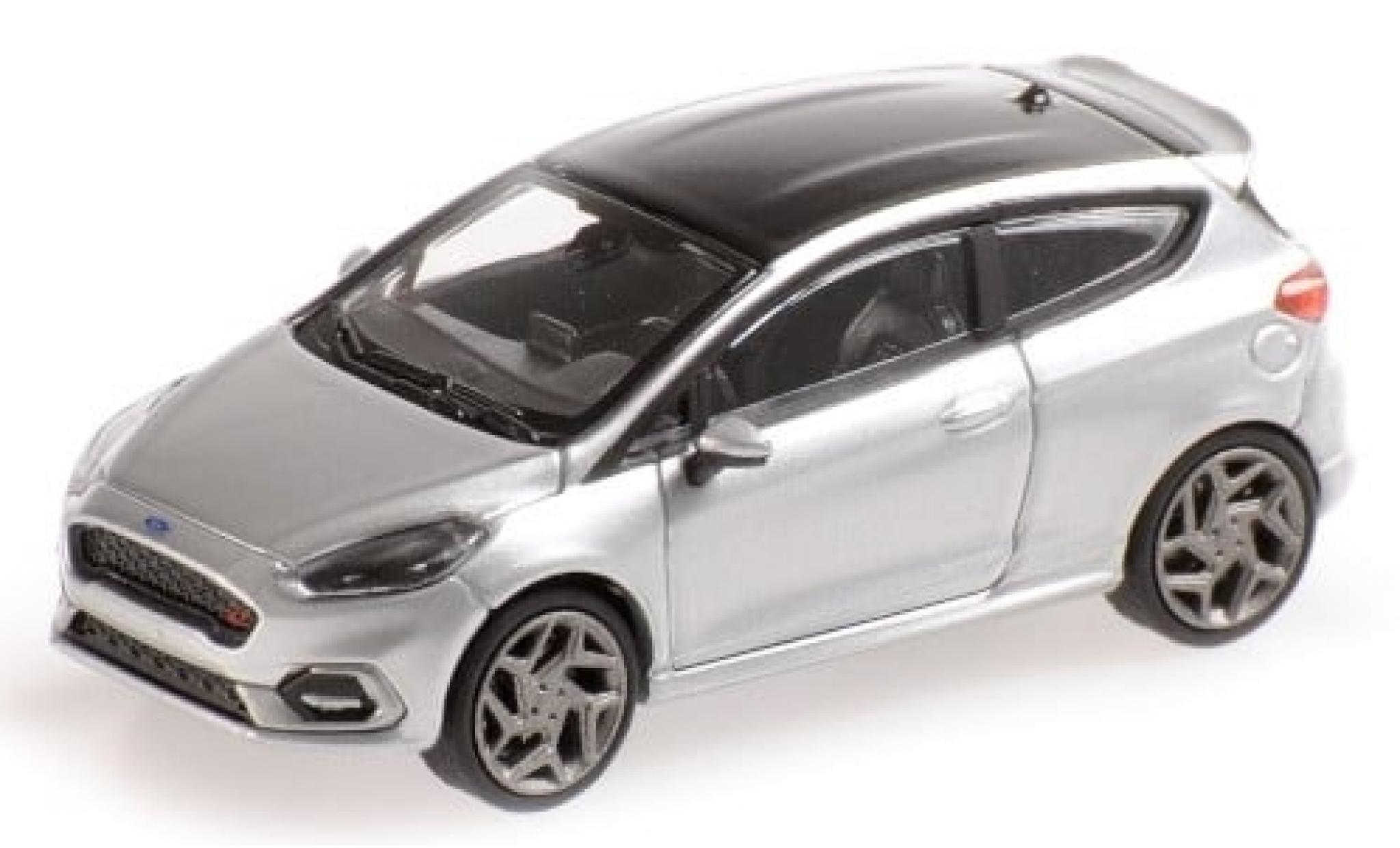Ford Fiesta 1/87 Minichamps ST grijs/zwart 2018 1:87 modelauto